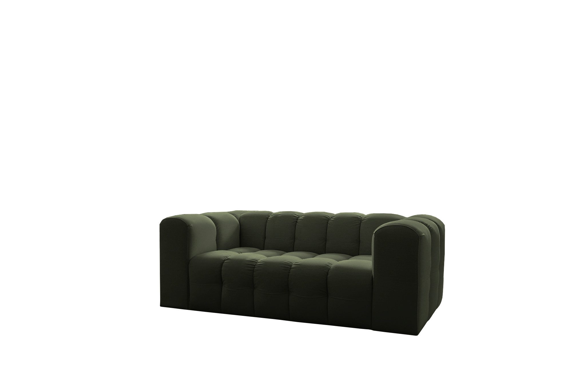 yourhouse24 2-Sitzer Sofa BLOOM, 200x106 cm, Bubble-Optik, Chenille oder Samt