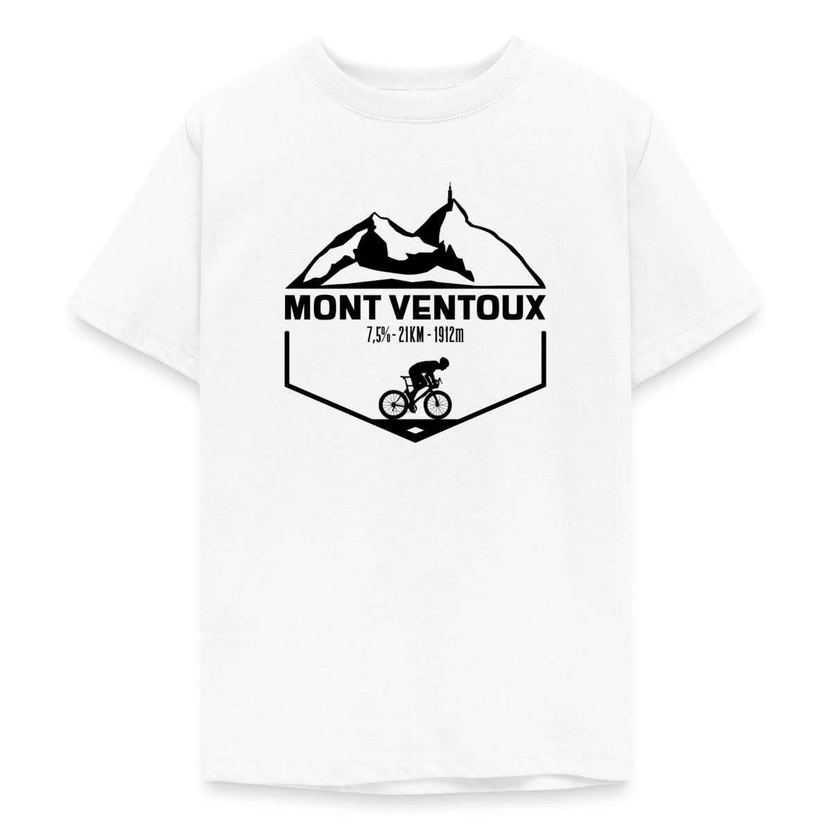 Spreadshirt T-Shirt Mont Ventoux, Radsport, Schwarz Teenager T-Shirt (1-tlg)