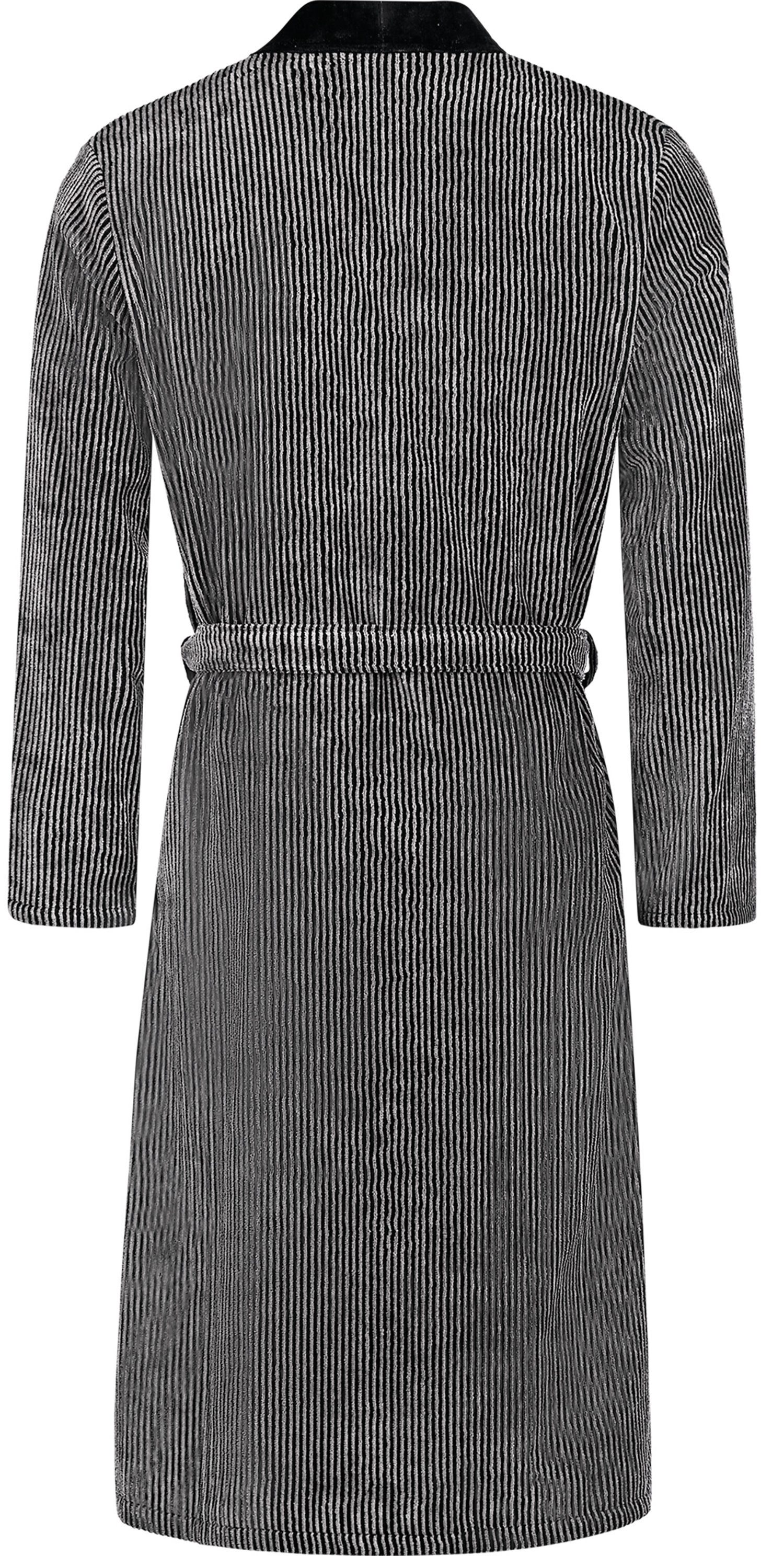 Cawö Herrenbademantel 5840, Langform, Walkvelours, Kimono-Kragen, Gürtel, K günstig online kaufen