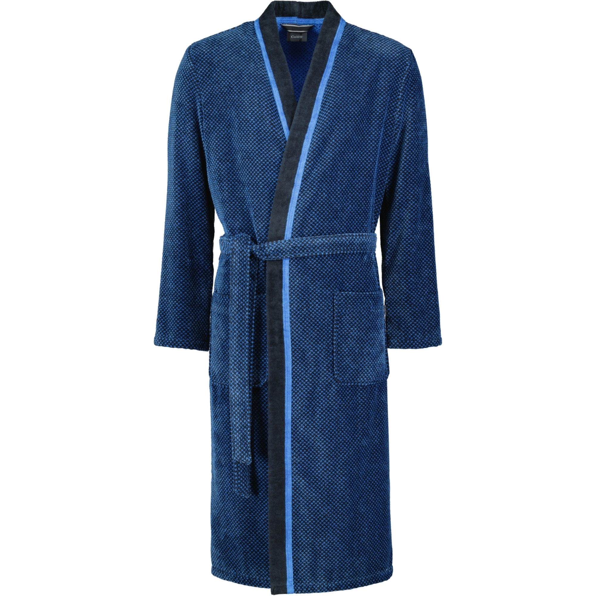 Cawö Herrenbademantel 4839 Kimono Velours, Kimono, 100% Baumwolle