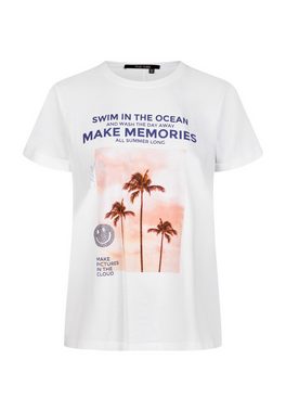 MARC AUREL T-Shirt mit Palmen-Frontprint