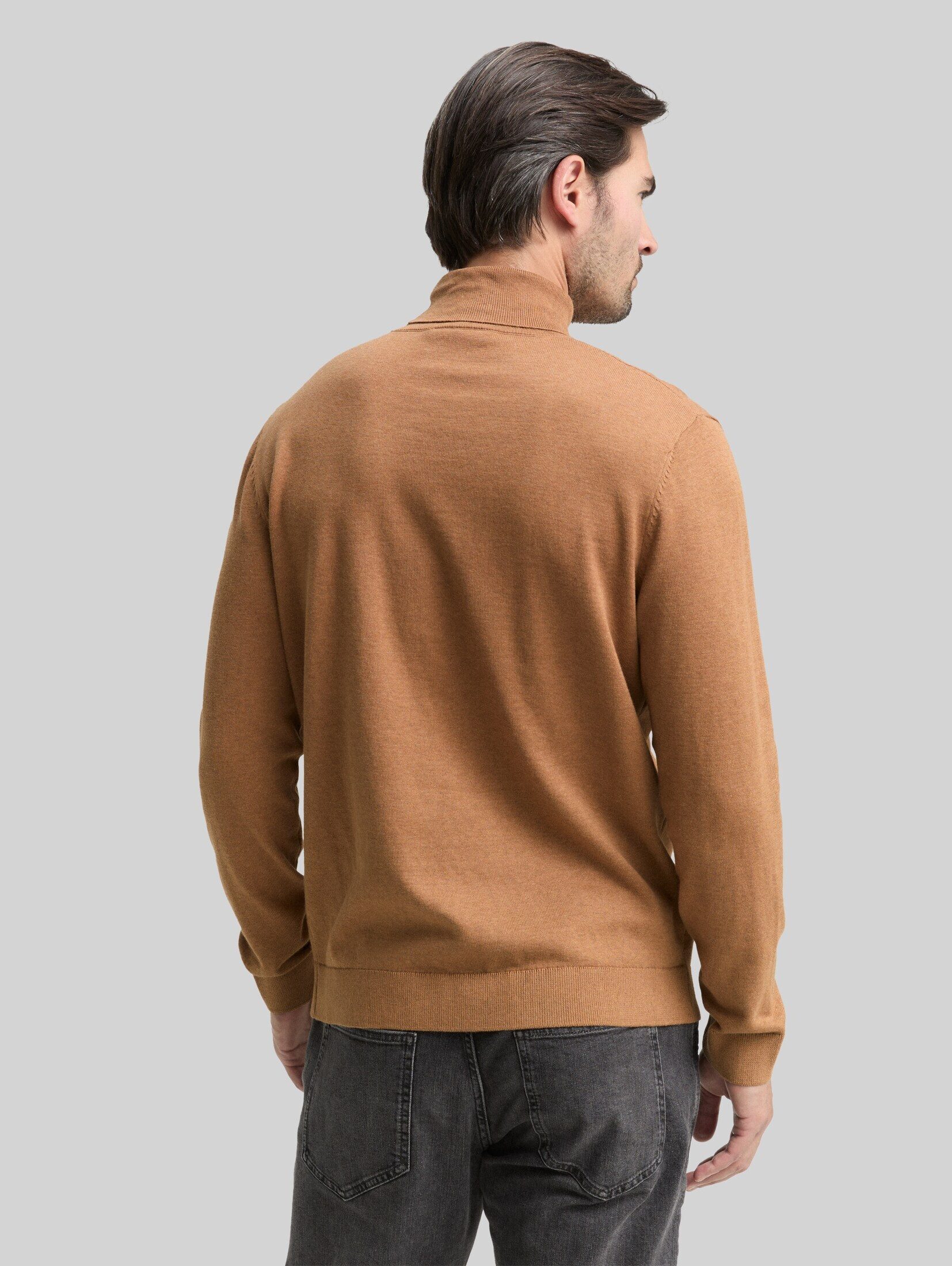 TOM TAILOR Strickpullover Pullover & Strickjacken Rollkragenpullover aus Baumwolle