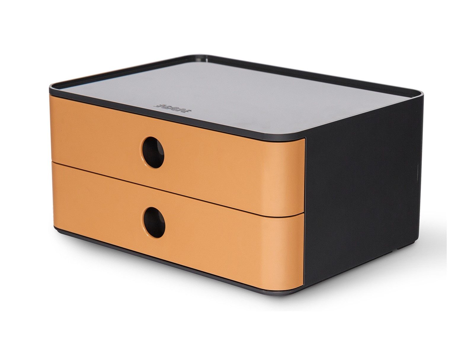 HAN Schubladenbox SMART-BOX ALLISON Schubladenbox - stapelbar 2 Laden dark grey/caramel