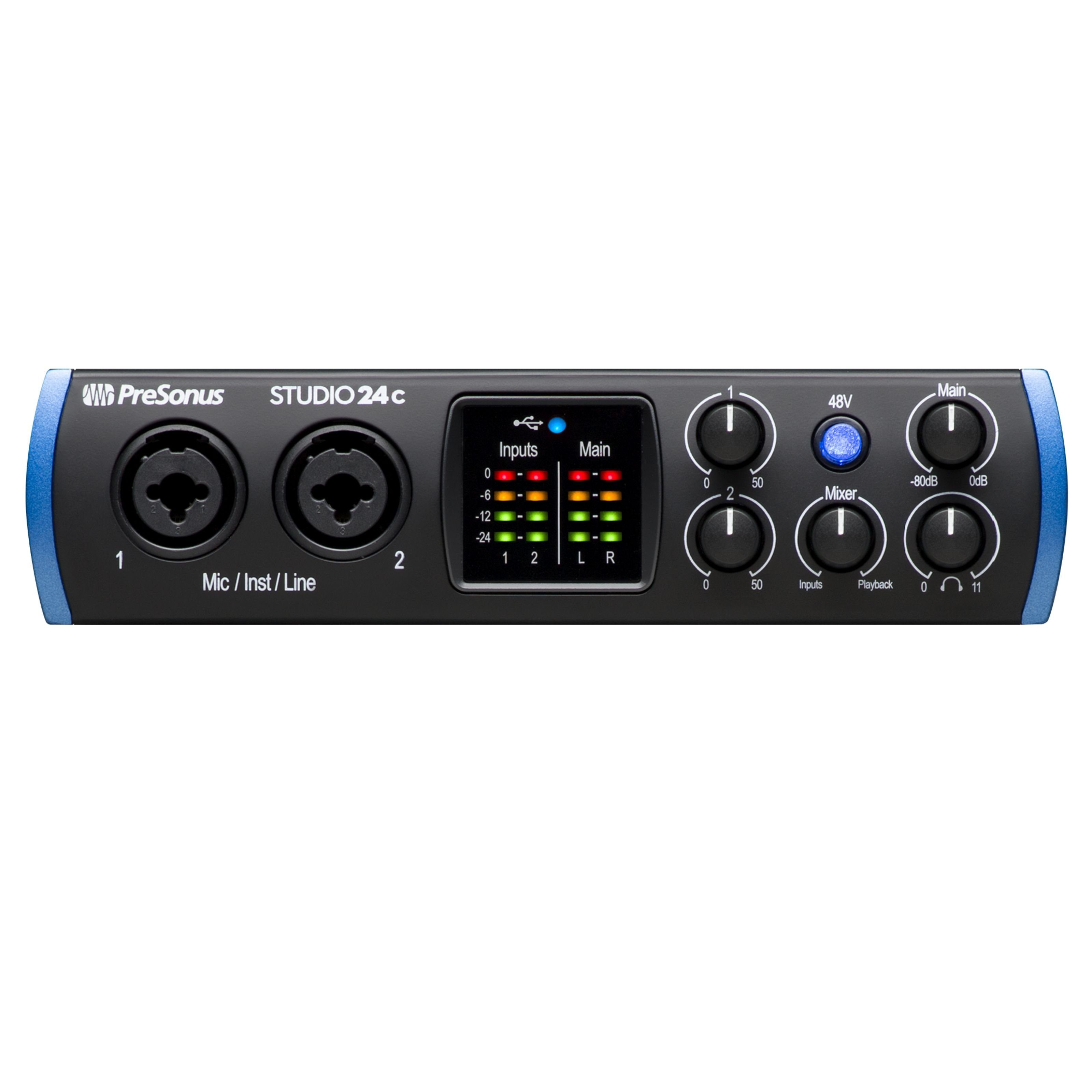 Presonus Digitales Aufnahmegerät (Studio 24c - Audio Interface)