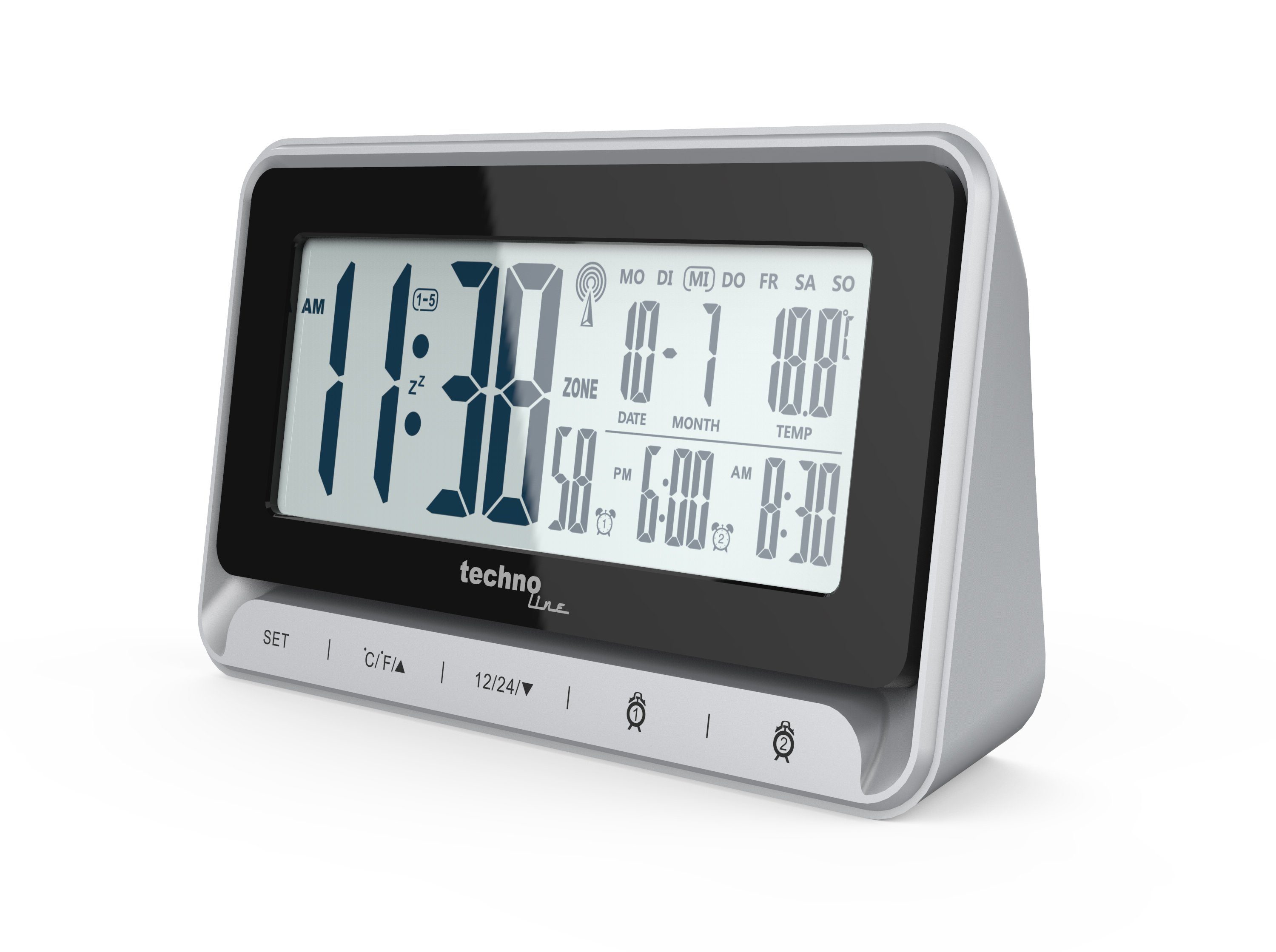 technoline Funkwecker WT 290 mit 2 Weckalarmen günstig online kaufen