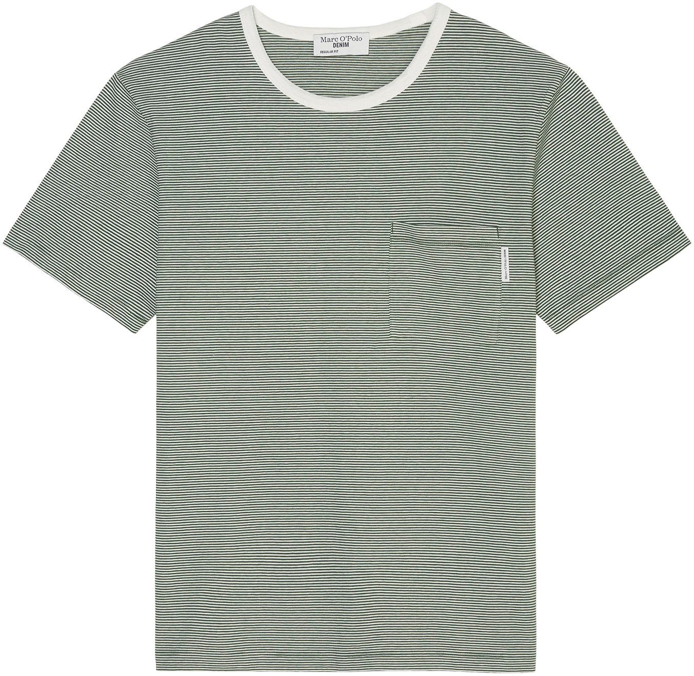 grün gestreift im DENIM O'Polo T-Shirt leichten Marc Streifenmuster