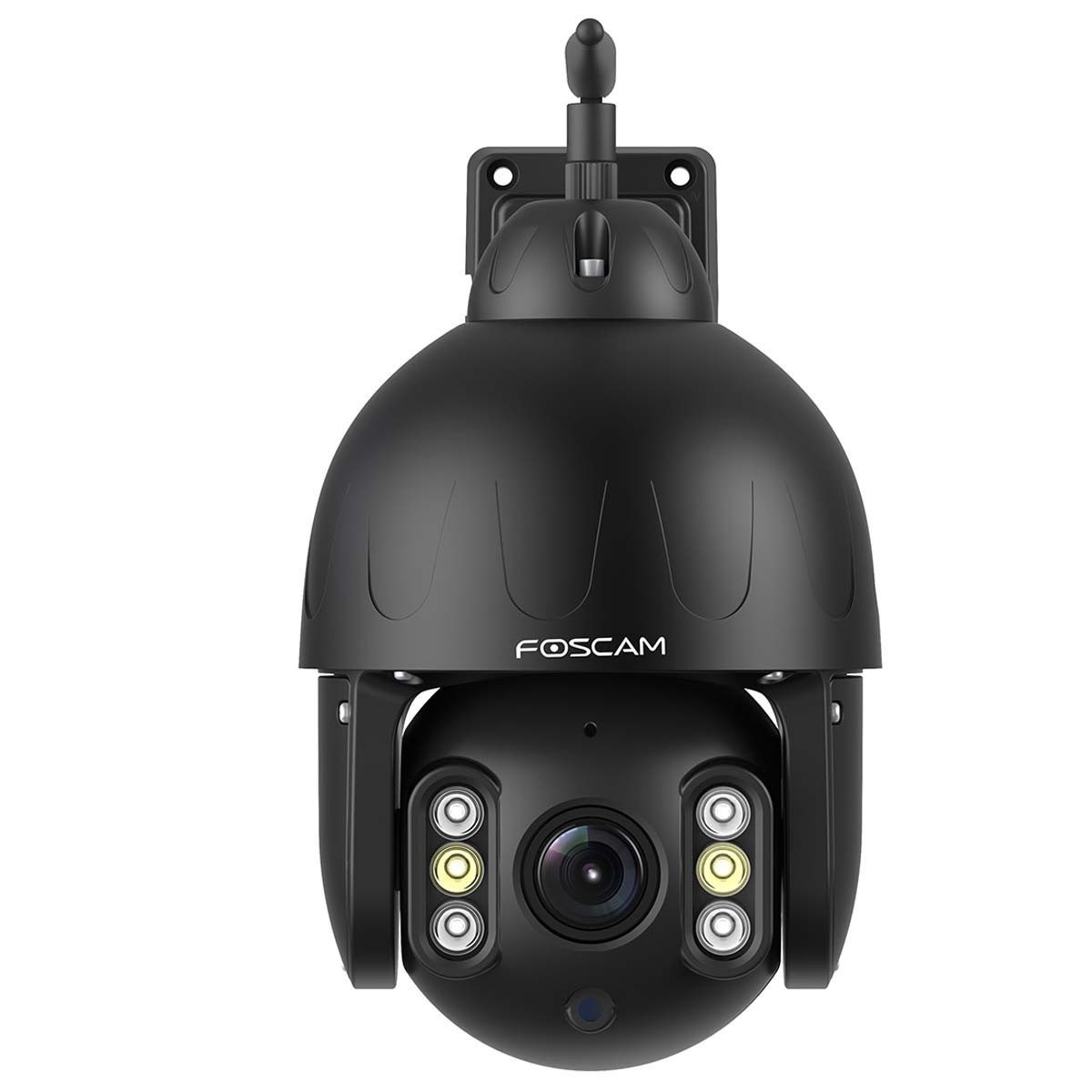 Foscam Überwachungskamera Foscam SD8P 8-MP Dualband WLAN PTZ Dome Überwachungskamera (mit 4-fach optischem Zoom, Personen- und Fahrzeugerkennung, Nachtsicht, Zwei-Wege-Audio, Micro-SD-Kartenslot, Wetterfest)