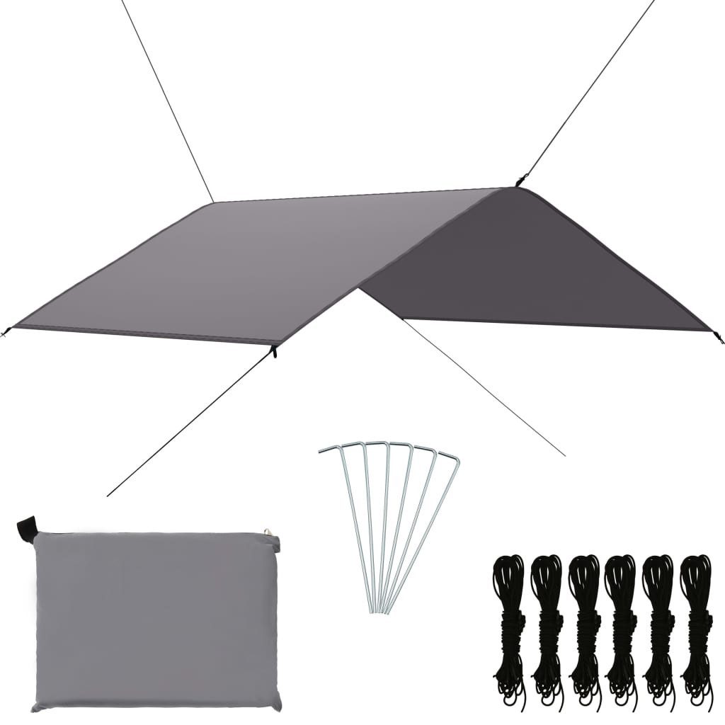 Vorzelt 4 x 4 m Outdoor Tarp 4x4 m Grau