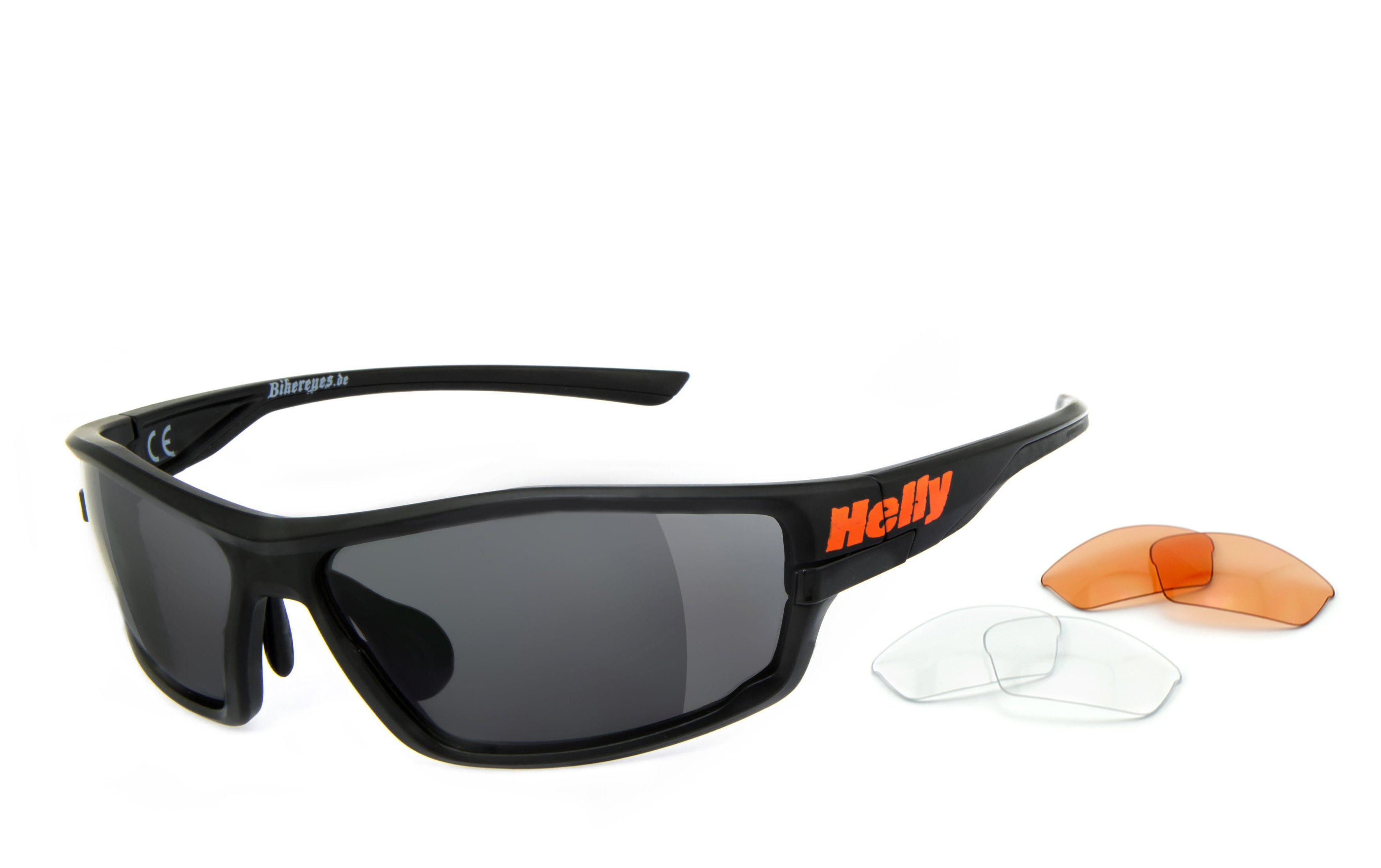 Helly - No.1 Bikereyes Motorradbrille 597o, Gläser wechselbar