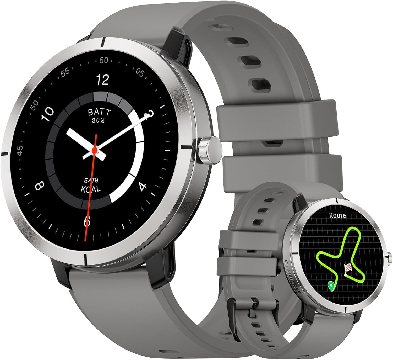 DREMAC DM5-C Smartwatch (3,4 cm, android ios), GPS Smartwatch mit AMOLED Display und 170 Sportmodi
