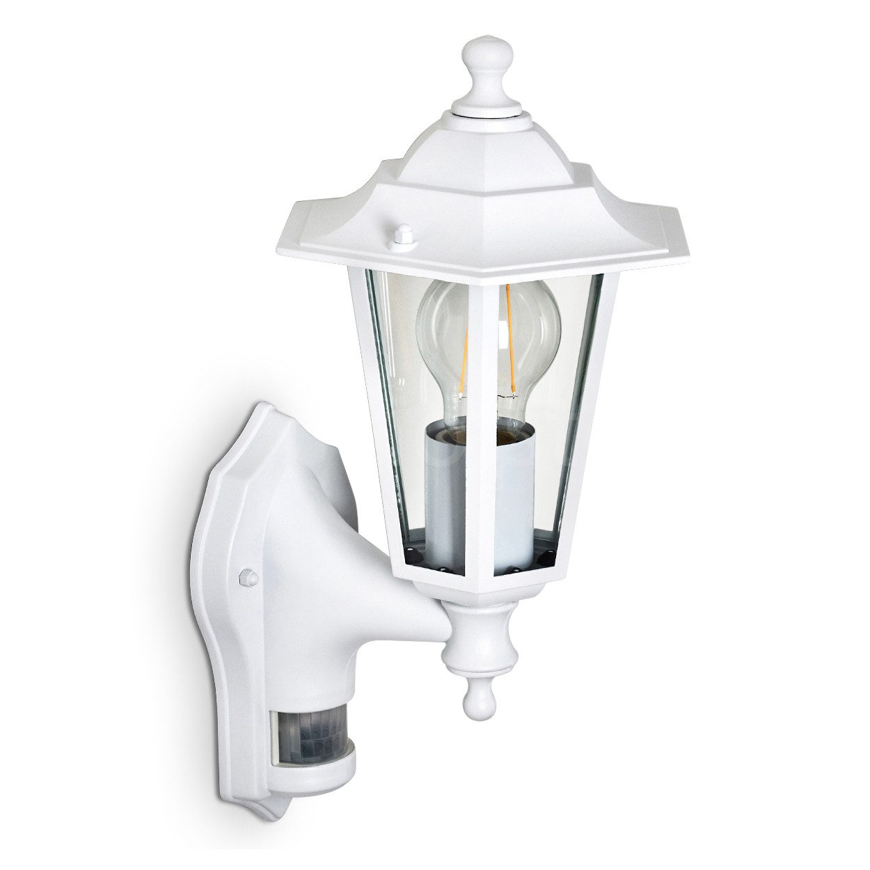 hofstein Außen-Wandleuchte »Rivale« Außenaus Metall weiß und Glas klar, ohn günstig online kaufen