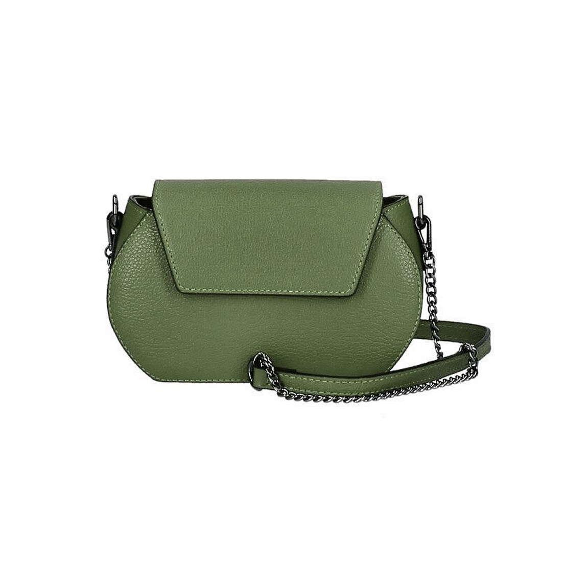 ITALYSHOP24 Schultertasche Made in Italy Damen Leder Tasche CrossOver, tragbar