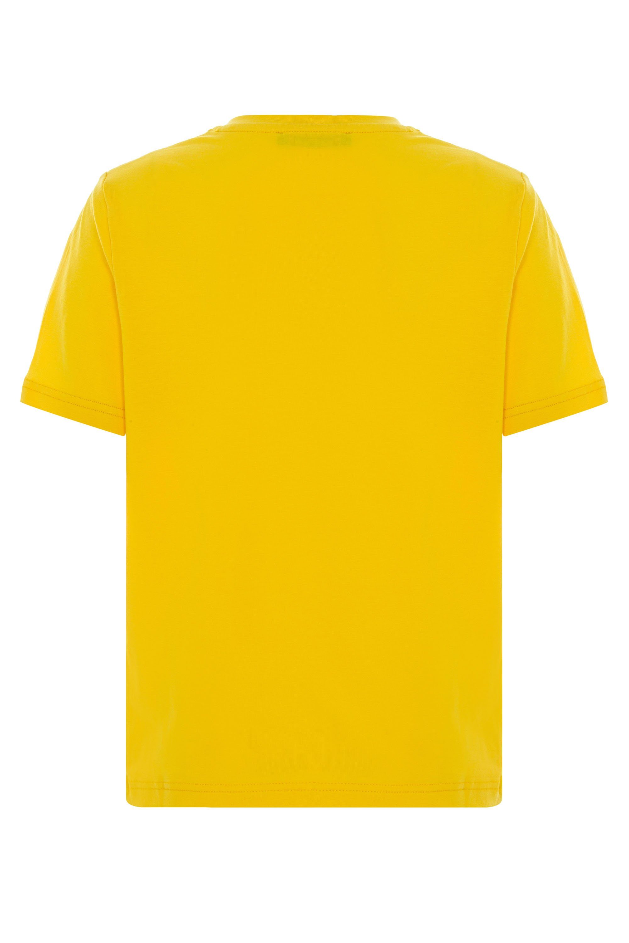 Print & mit gelb-schwarz coolem Baxx T-Shirt Cipo