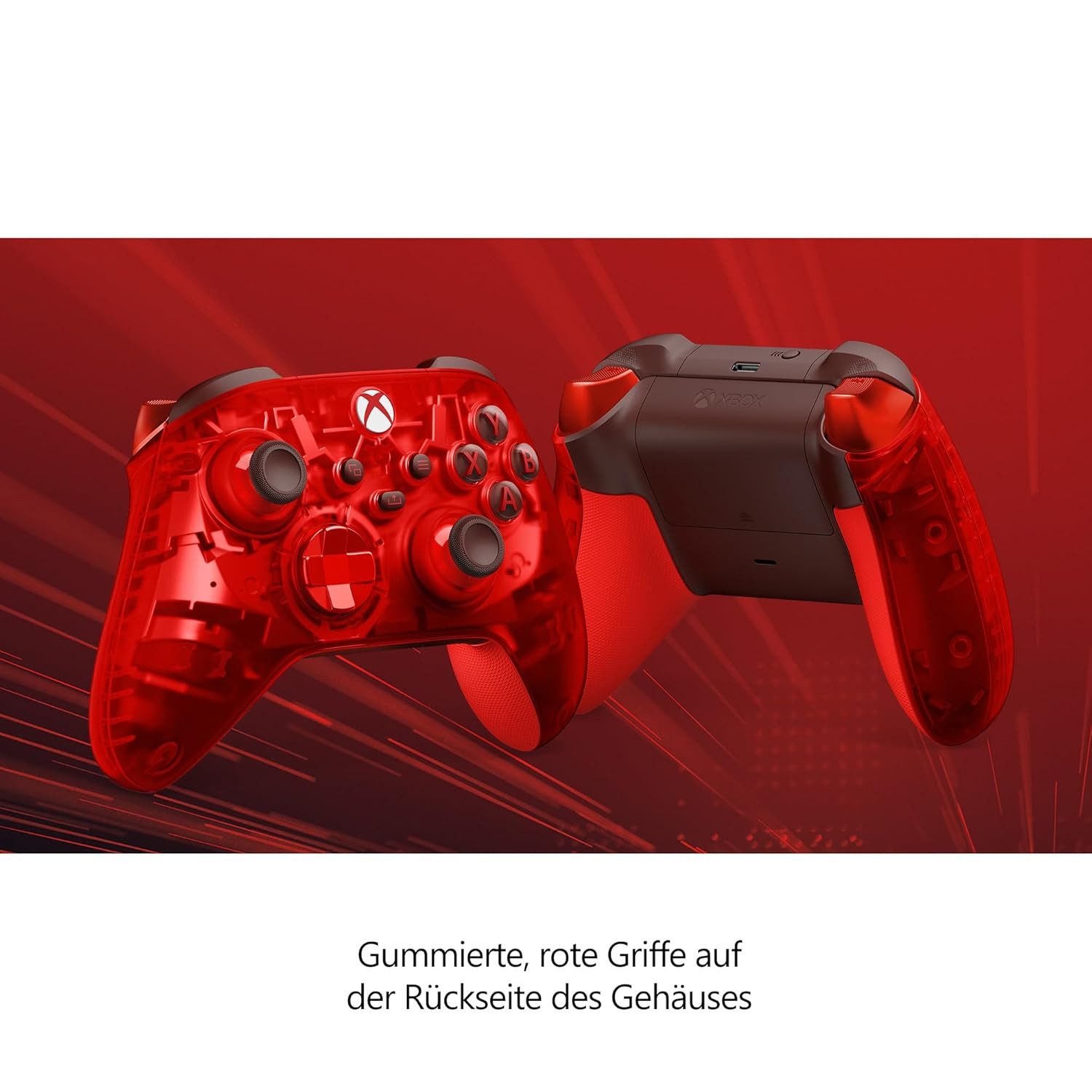 Microsoft Xbox Wireless Controller Windows + Series X/S Pulse Cipher SE Xbox-Controller (Special Edition, 1 St., Transparent)