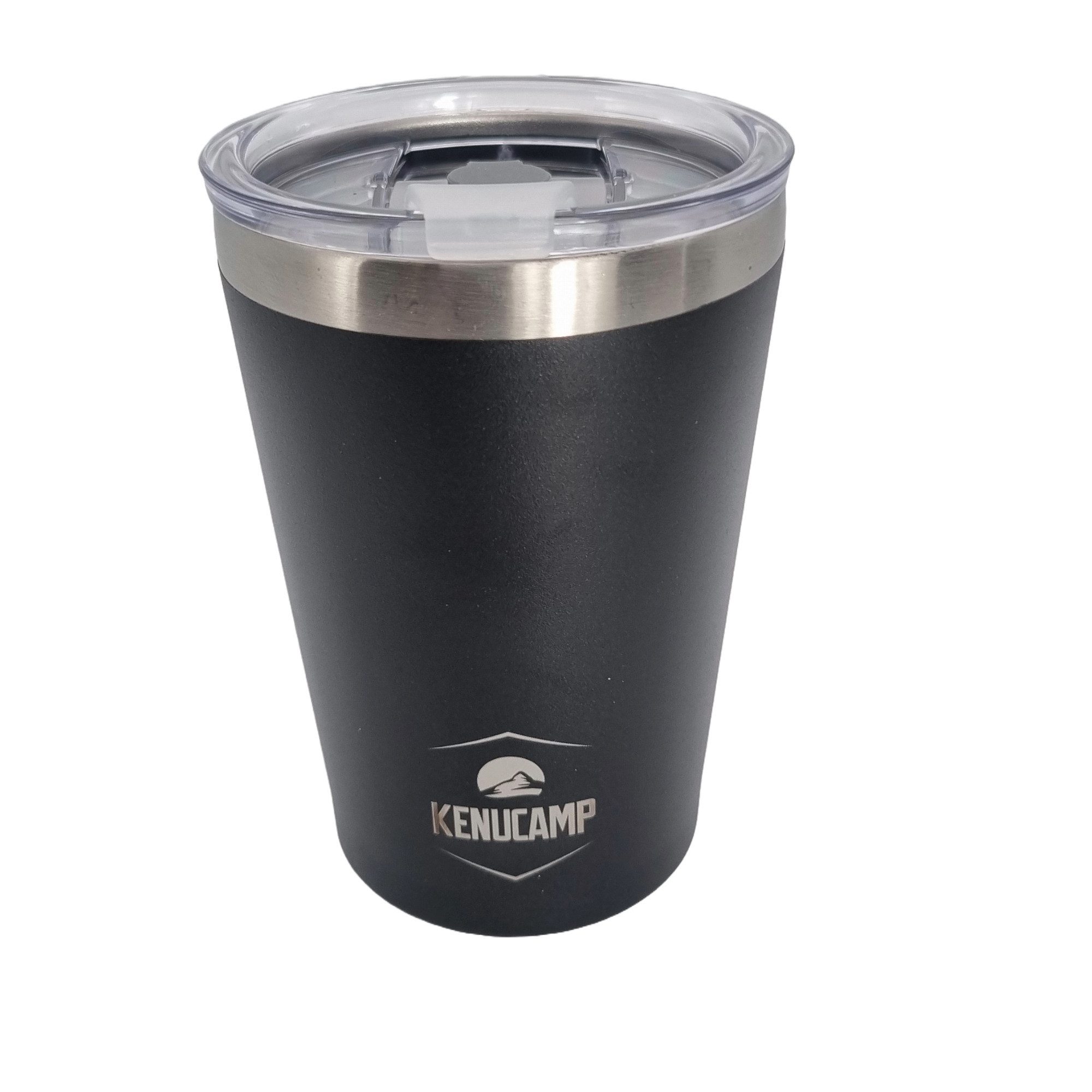 Kenucamp Кружки Kenucamp® Термокружка 350 ml Edelstahl, Doppelwandig, Deckel mit Strohhalm-Öffnung – Чашки to go