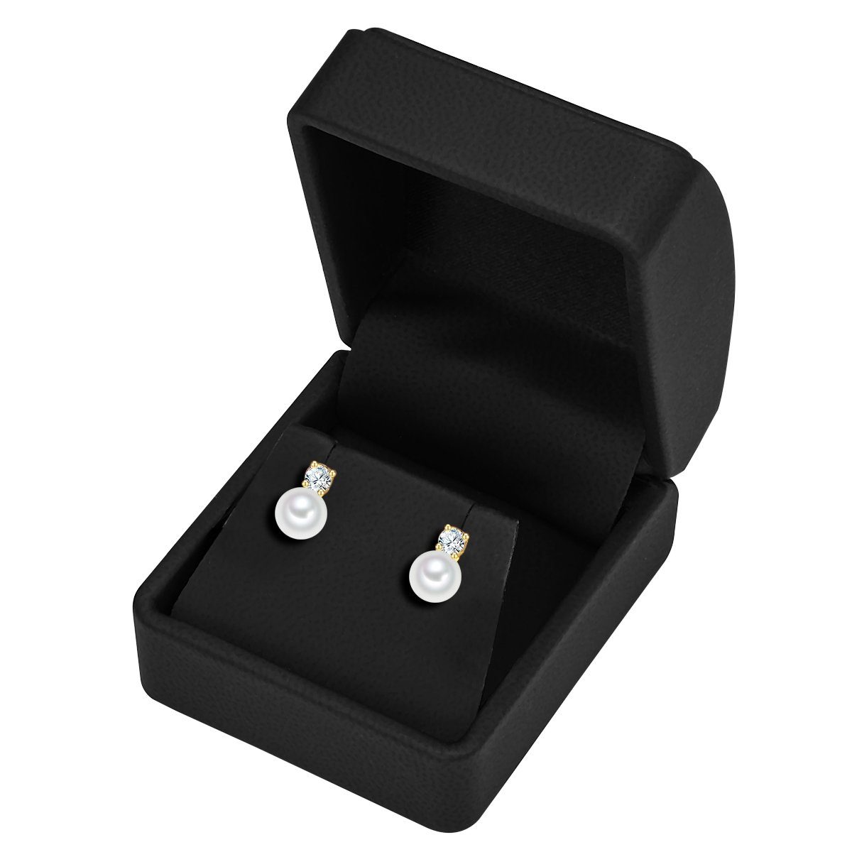 Trilani Paar Ohrstecker gelbgold, aus Sterling Silber