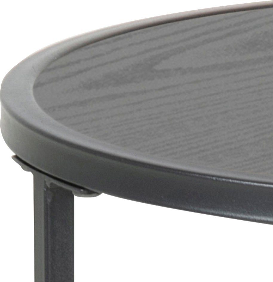 ACTONA GROUP Beistelltisch, Metallgestell im modernen Industrie-Look, rund, T: 40 x H: 55 cm