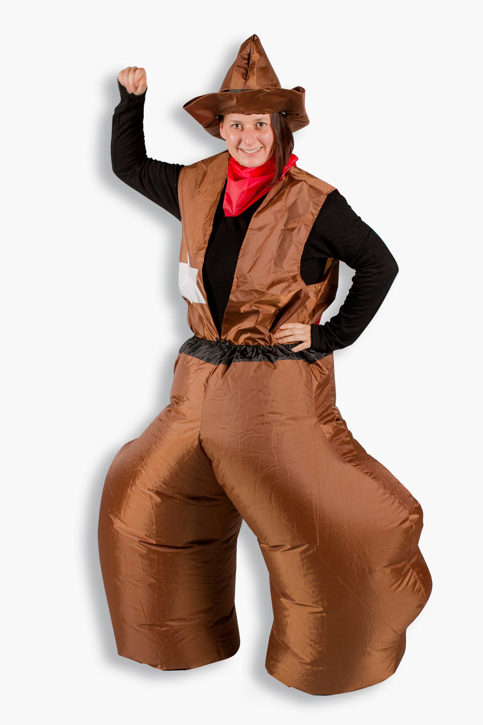 Home Feeling Cowboy-Kostüm Aufblasbares Kostüm Cowboy Hose Karneval Kostüm Western