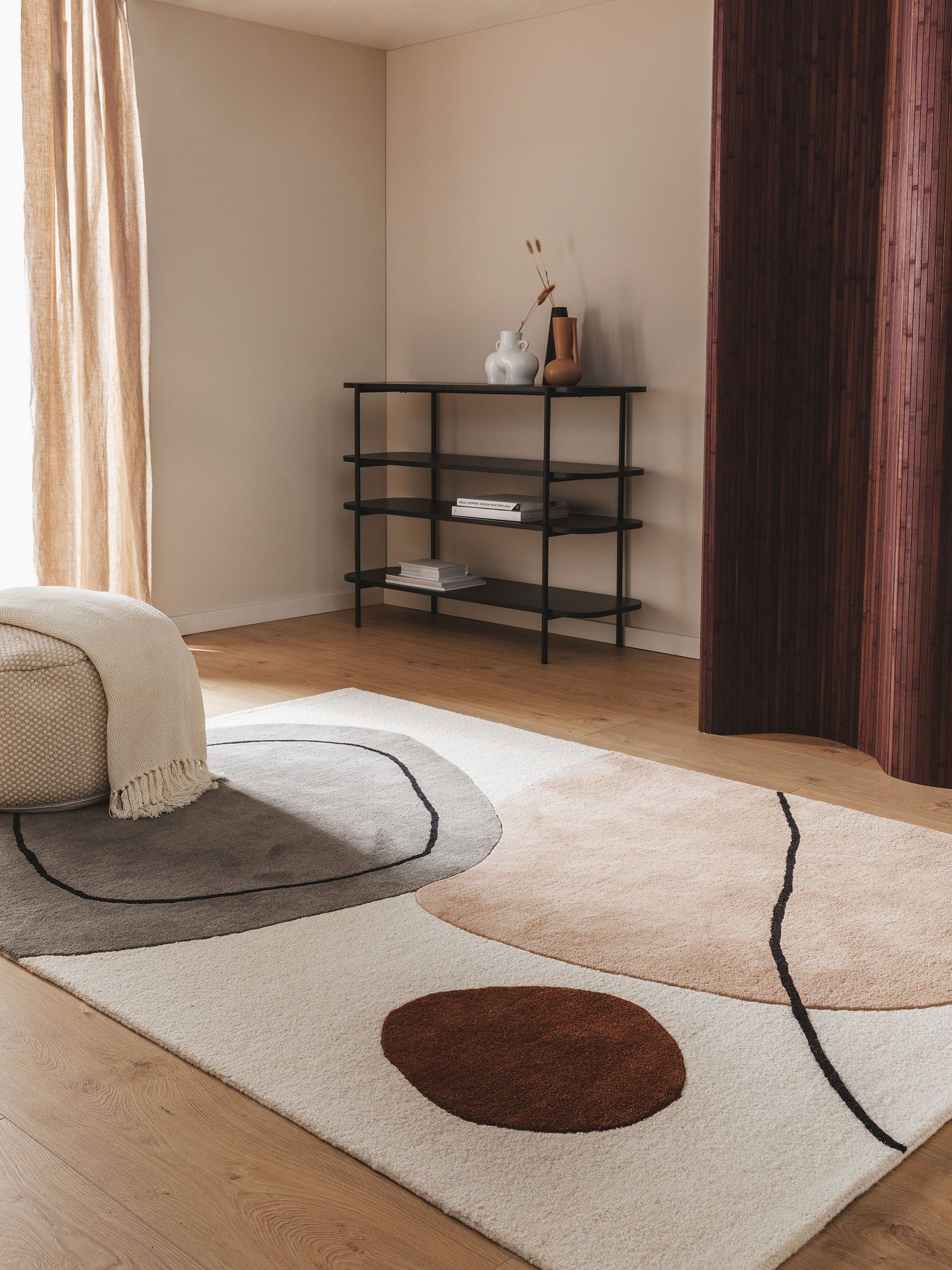 benuta Wollteppich Kyoto, rechteckig, Höhe: 6 mm, Kunstfaser, Berber, Ethno günstig online kaufen