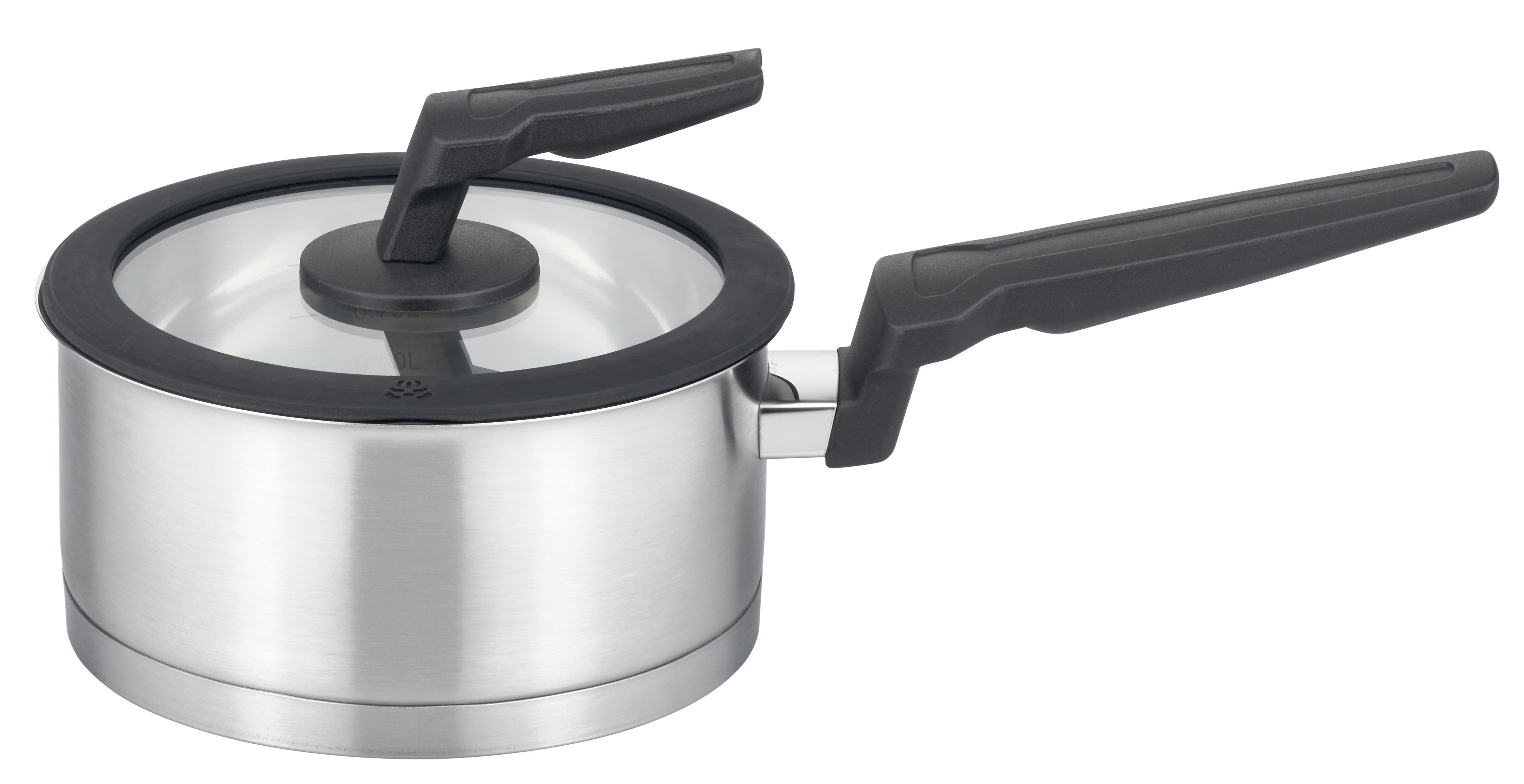 GSW Topf-Set APART, Edelstahl 18/8 (Set, 9-tlg., je 1 Fleischtopf 16/20/24 cm, 1 Stieltopf 16 cm), Induktion