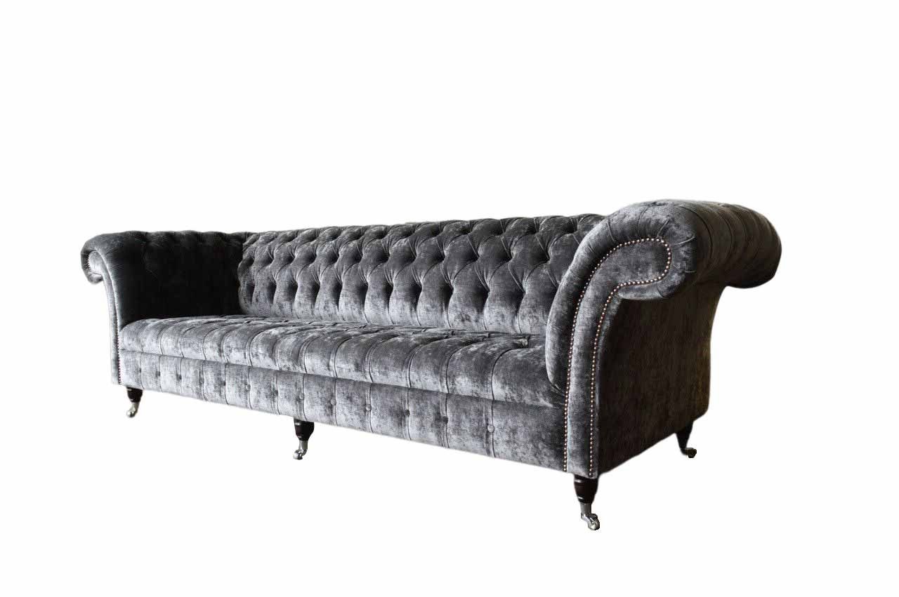 Sofa Chesterfield-Sofa, Design JVmoebel 4 Sofas Klassisch Sitzer Chesterfield Couch