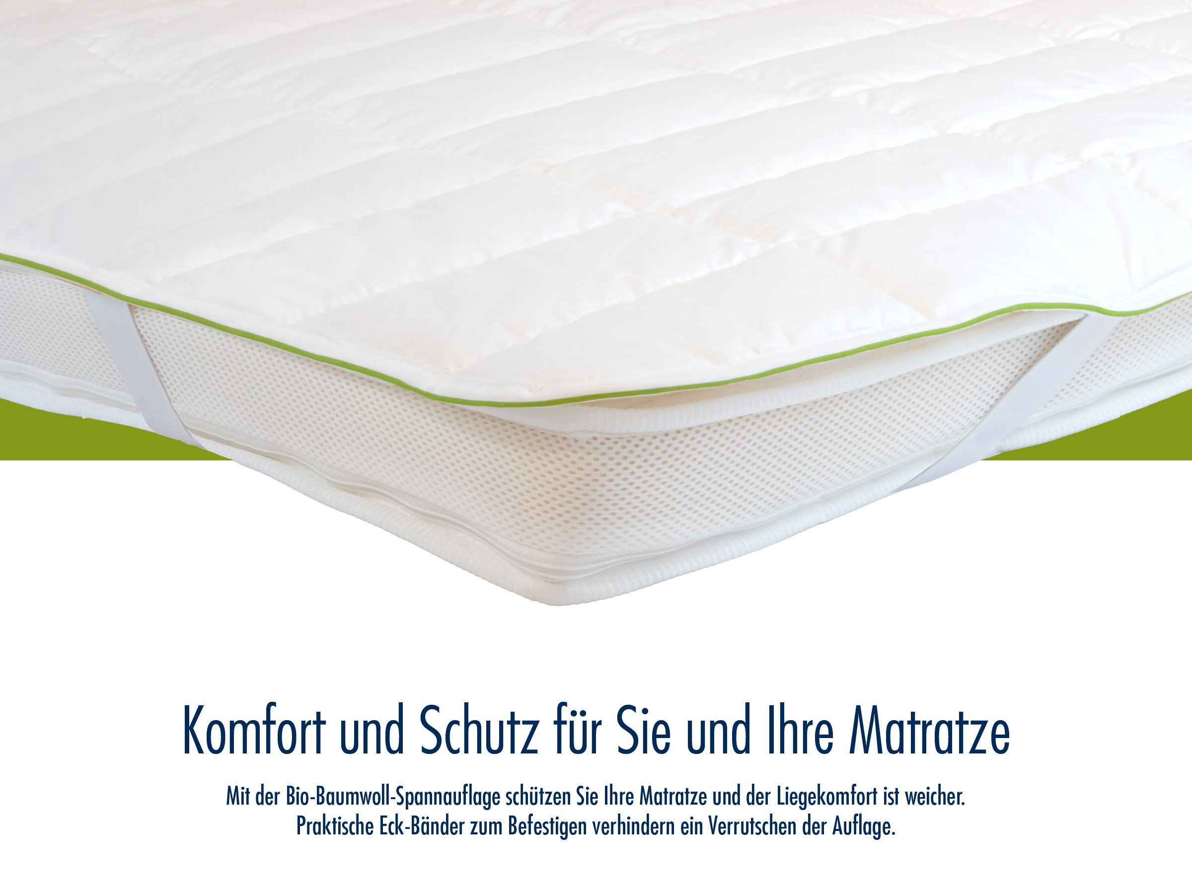 Matratzenauflage Auflage Irisette Greenline Baumwolle irisette GREENLINE, p günstig online kaufen