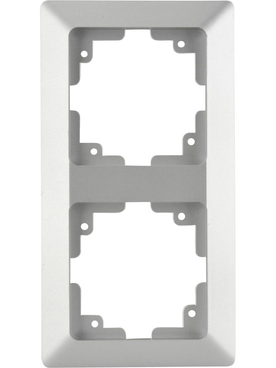 UNITEC Abdeckrahmen Unitec Abdeckrahmen LeMans 2-fach Serie 603 silber, Silber