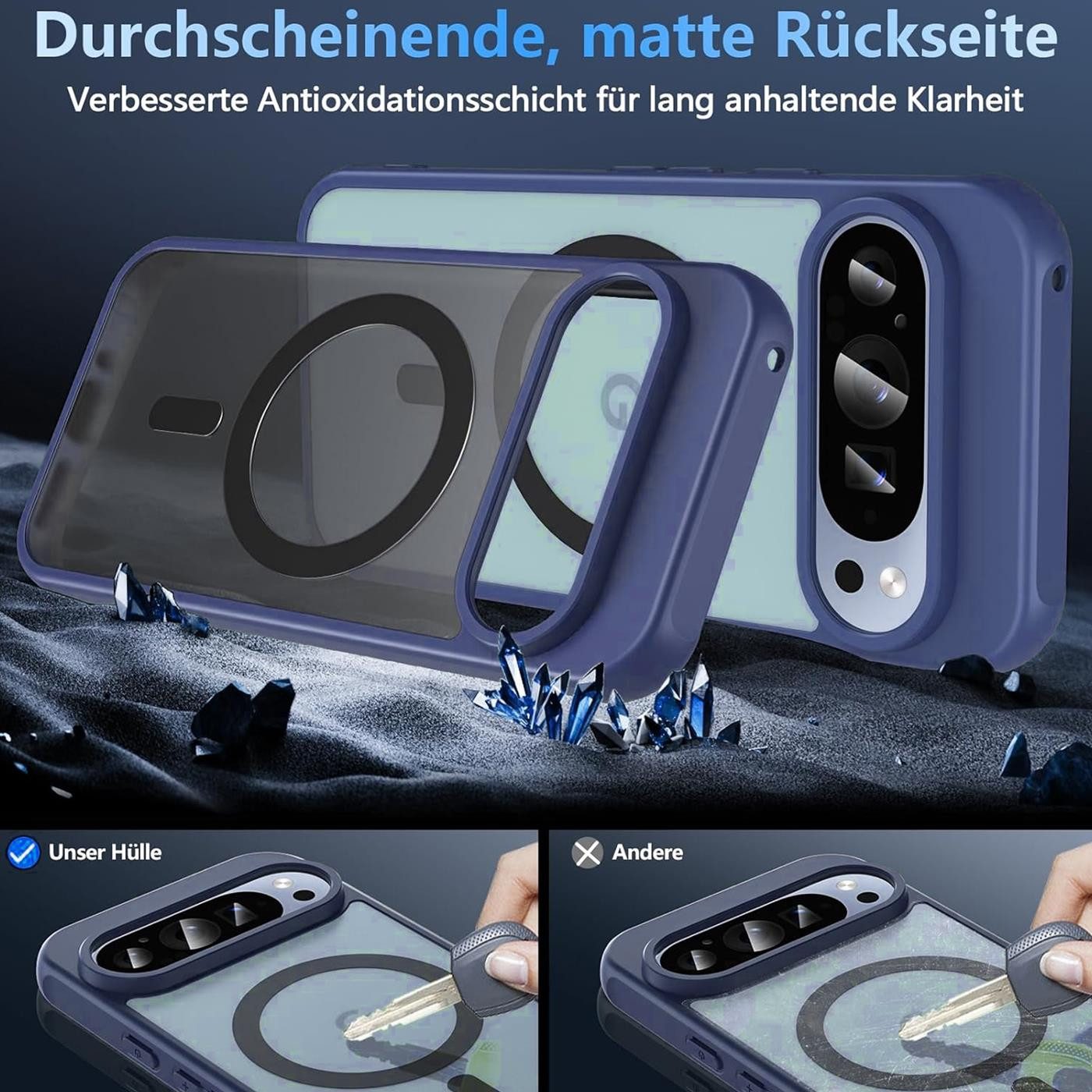 CoolGadget Handyhülle für Google Pixel 10 Pro 6,7 Zoll, Kamera Schutz Hülle Silikon Hard Case Schutzhülle für Magsafe Zubehör – Bild 5 von 5