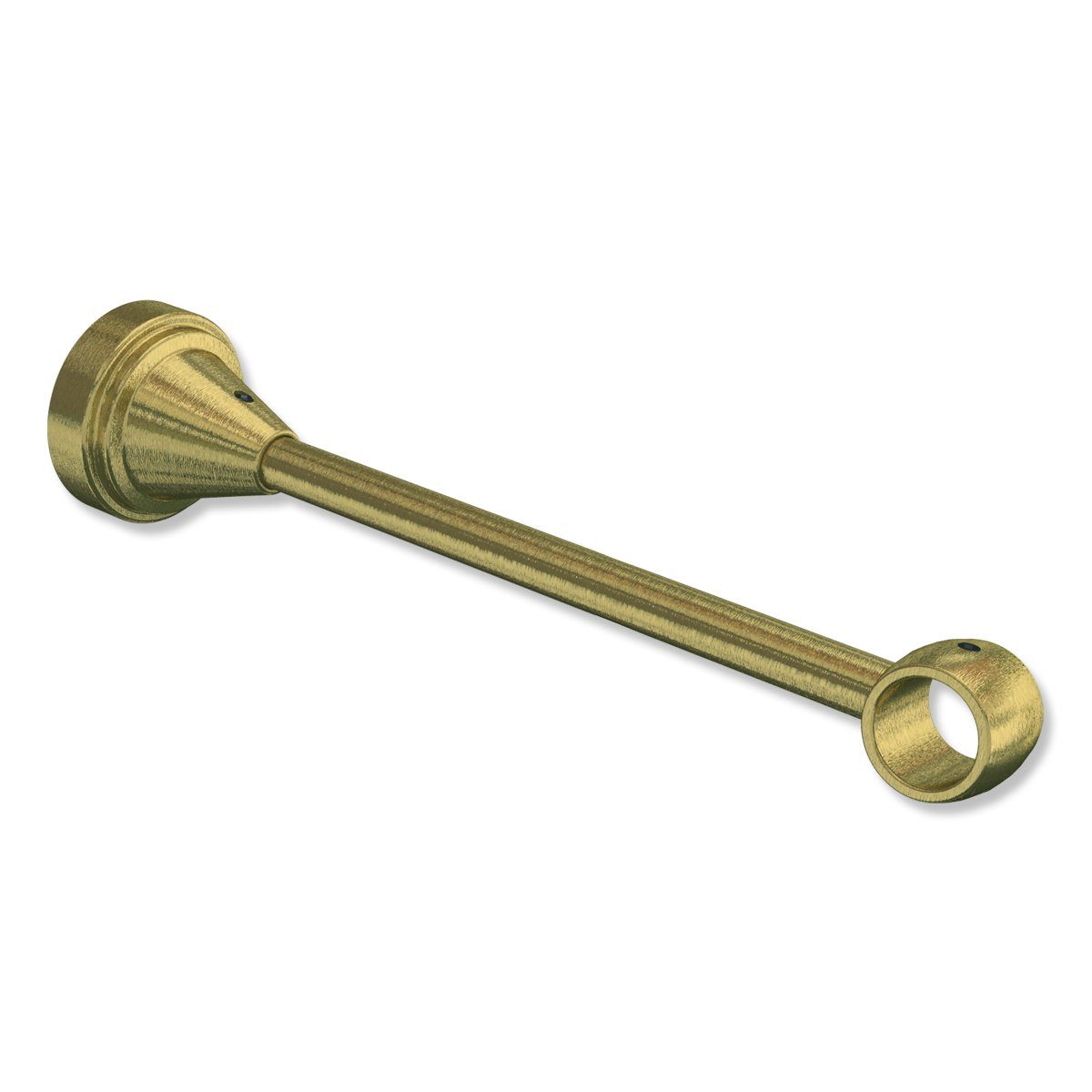 INTERDECO Gardinenstangenhalter Primus 1-läufig, für 16 mm Ø Gardinenstangen, (Stück, 1-St., Messing-Antik), Metall