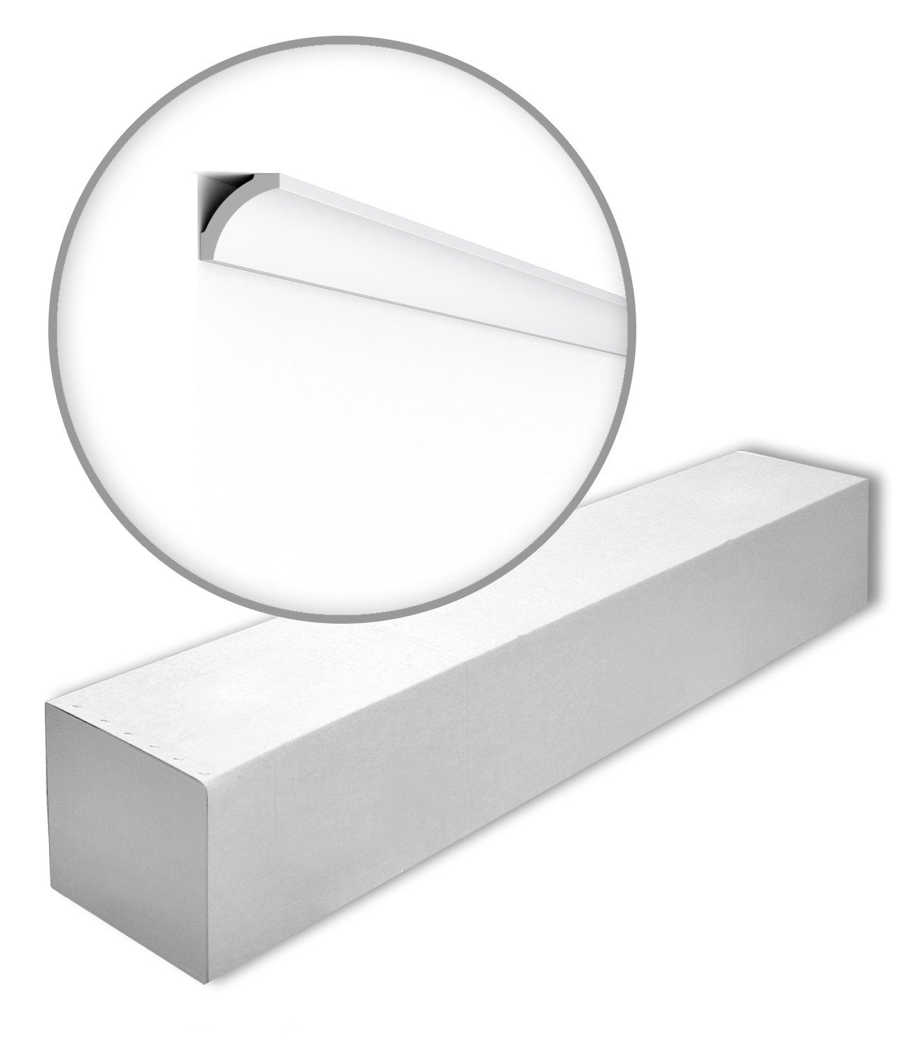 NOËL & MARQUET by nmc Deckenleiste NMC B5-box NOMASTYL Eckleisten 1 Karton SET mit 48 Stuckleisten 96 m, kleben, Extrudiertes Polystyrol (LDPS), 1 Karton SET, 48-St., 1 x Karton SET, Eckleisten Stuckleisten Klassisch 1 Karton SET weiß vorgrundiert