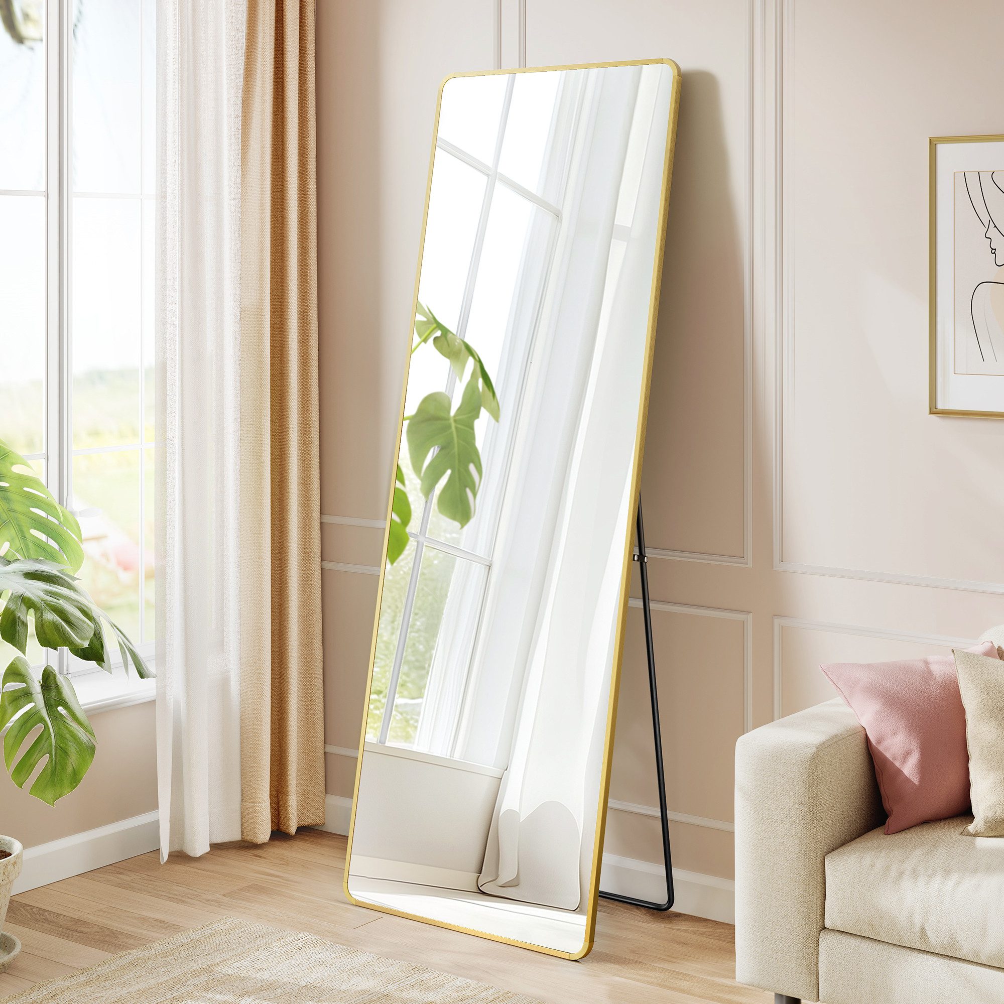 SONGMICS Standspiegel, Ganzkörperspiegel, 160 x 50 günstig online kaufen