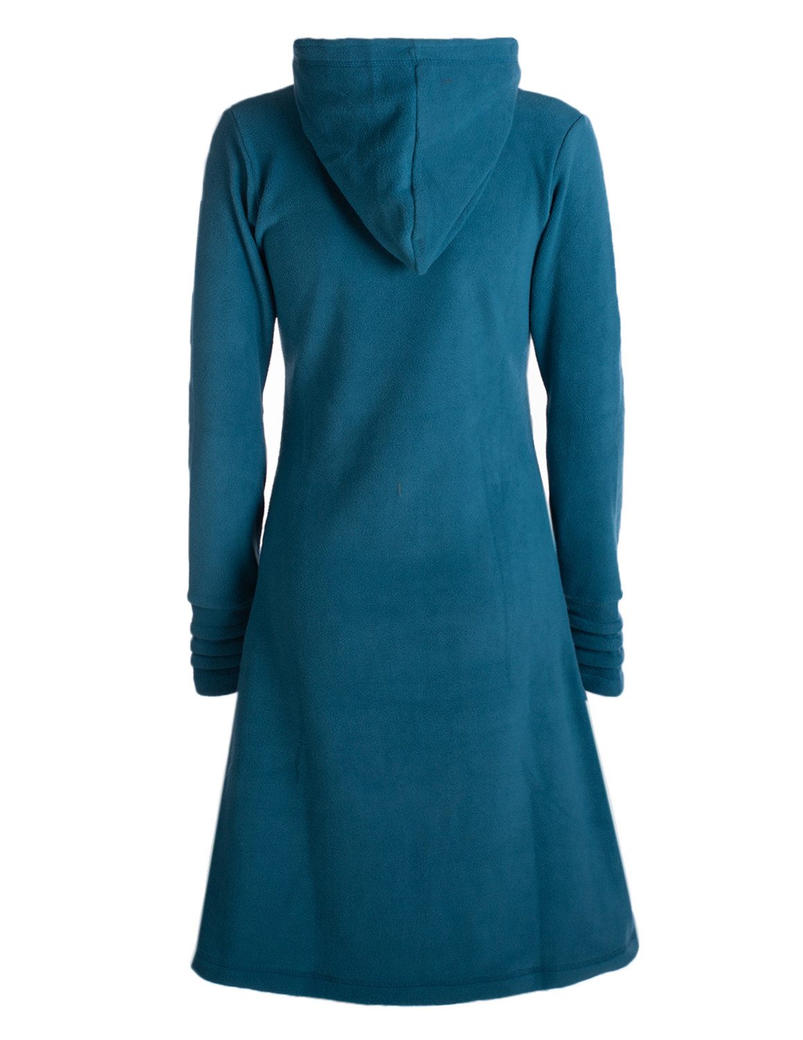 Vishes Kapuzenfleecejacke Damen Kapuzenjacke lang Fleece günstig online kaufen