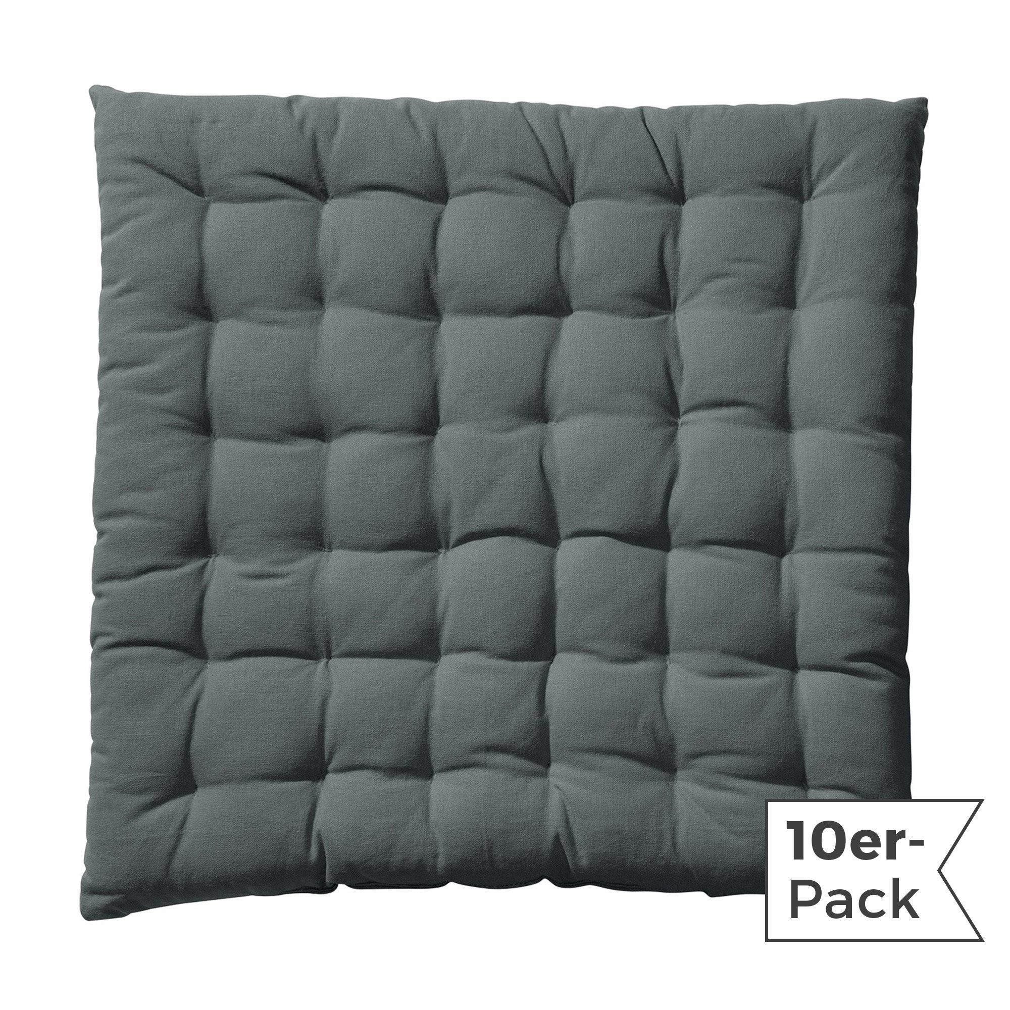REDBEST Stuhlkissen Stuhlkissen 10er-Pack, Uni