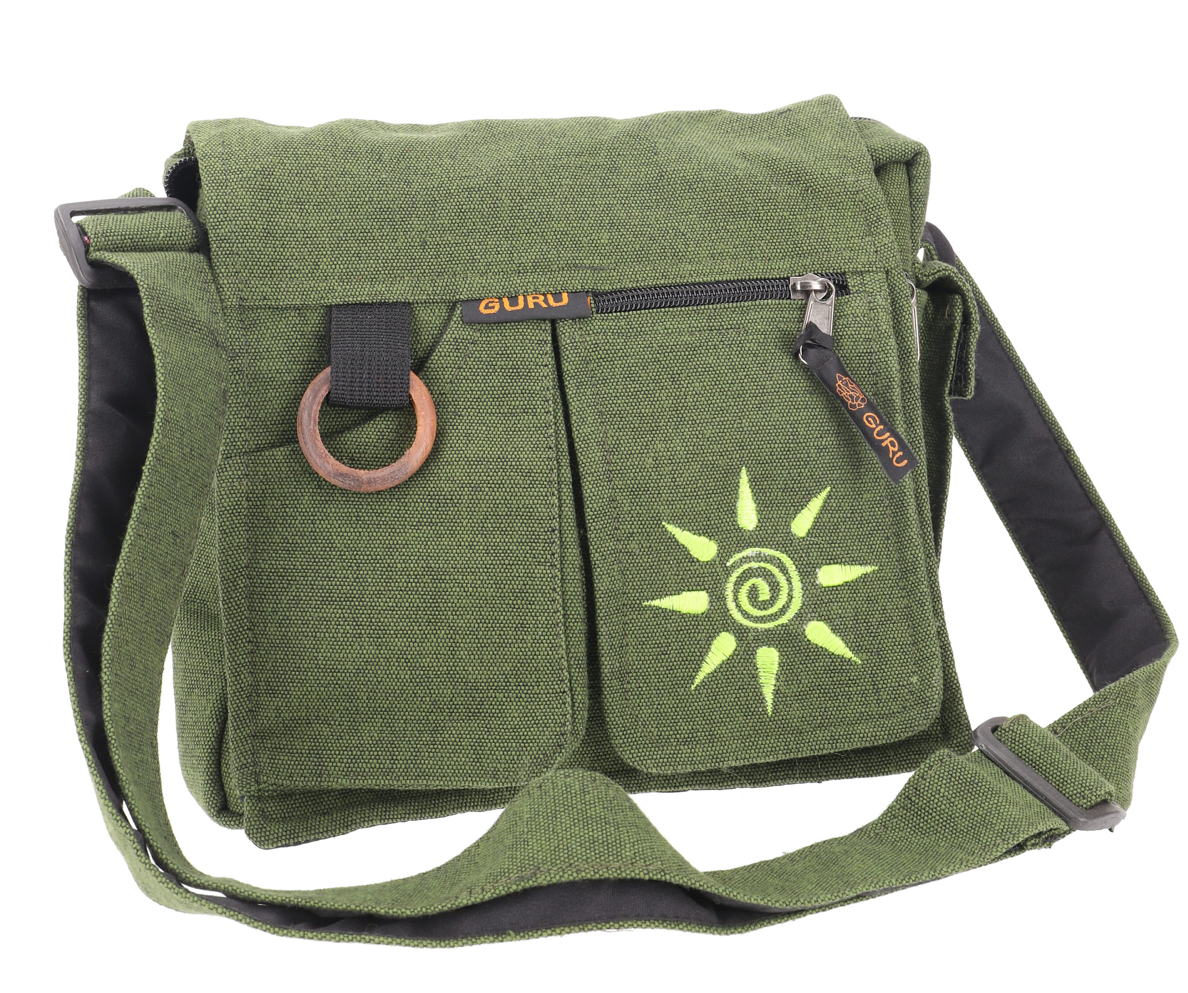Guru-Shop Schultertasche Boho Schultertasche, Hippie Tasche Sonne,..