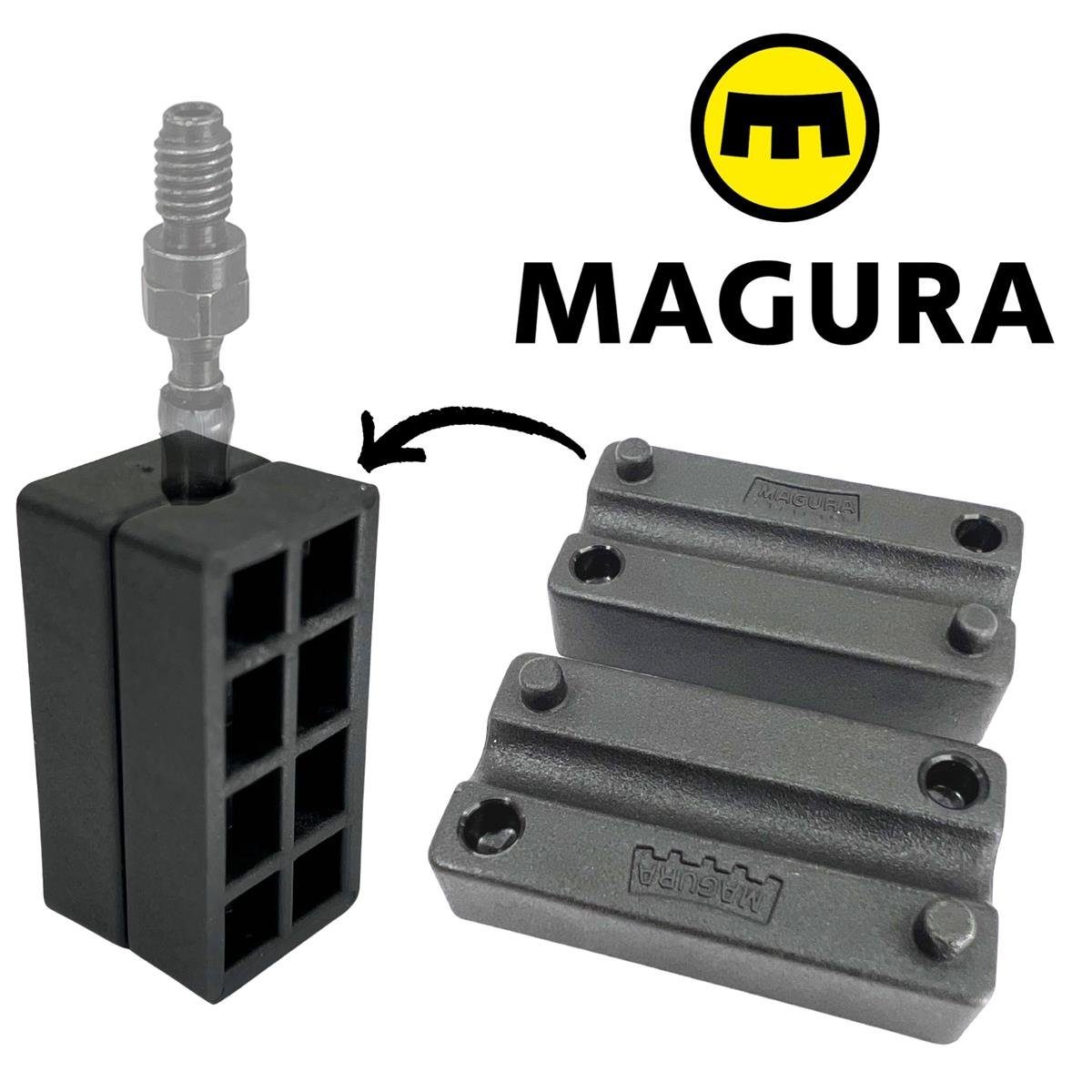 Magura Felgenbremse Magura Montagebacken für Bremsleitung Stutzenmontage
