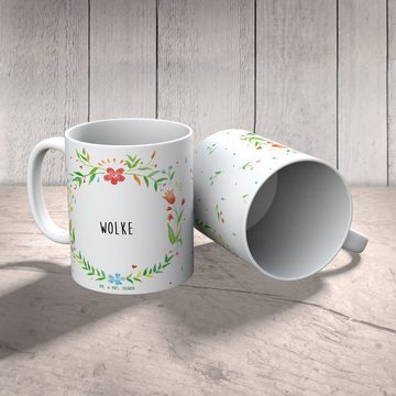 Mr. & Mrs. Panda Tasse Wolke - Geschenk, Büro Tasse, Geschenk Tasse, Keramiktasse, Kaffeetas, Keramik