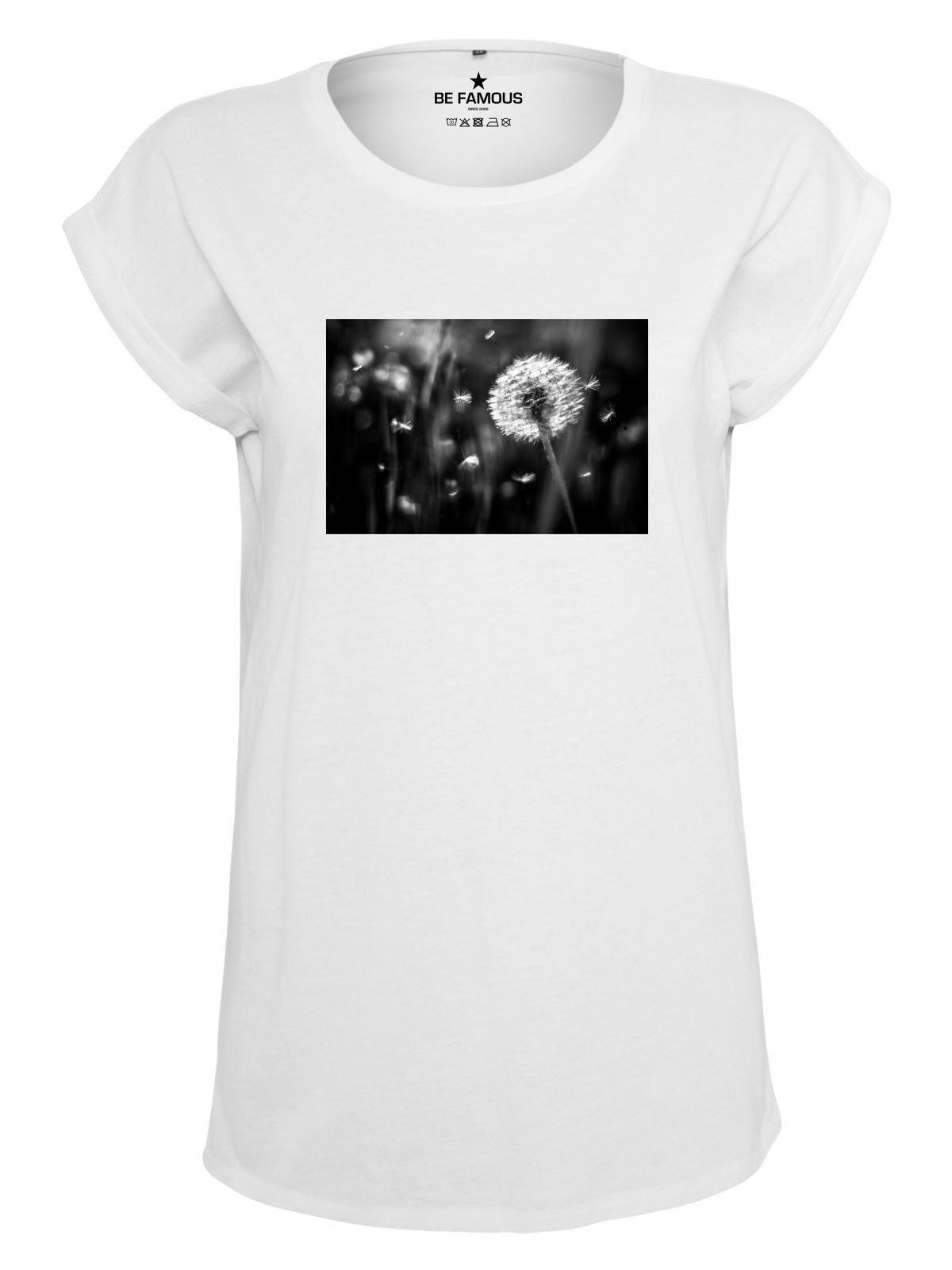 Be Famous Print-Shirt Classic Roll Up Pustepho (1-tlg., keine)