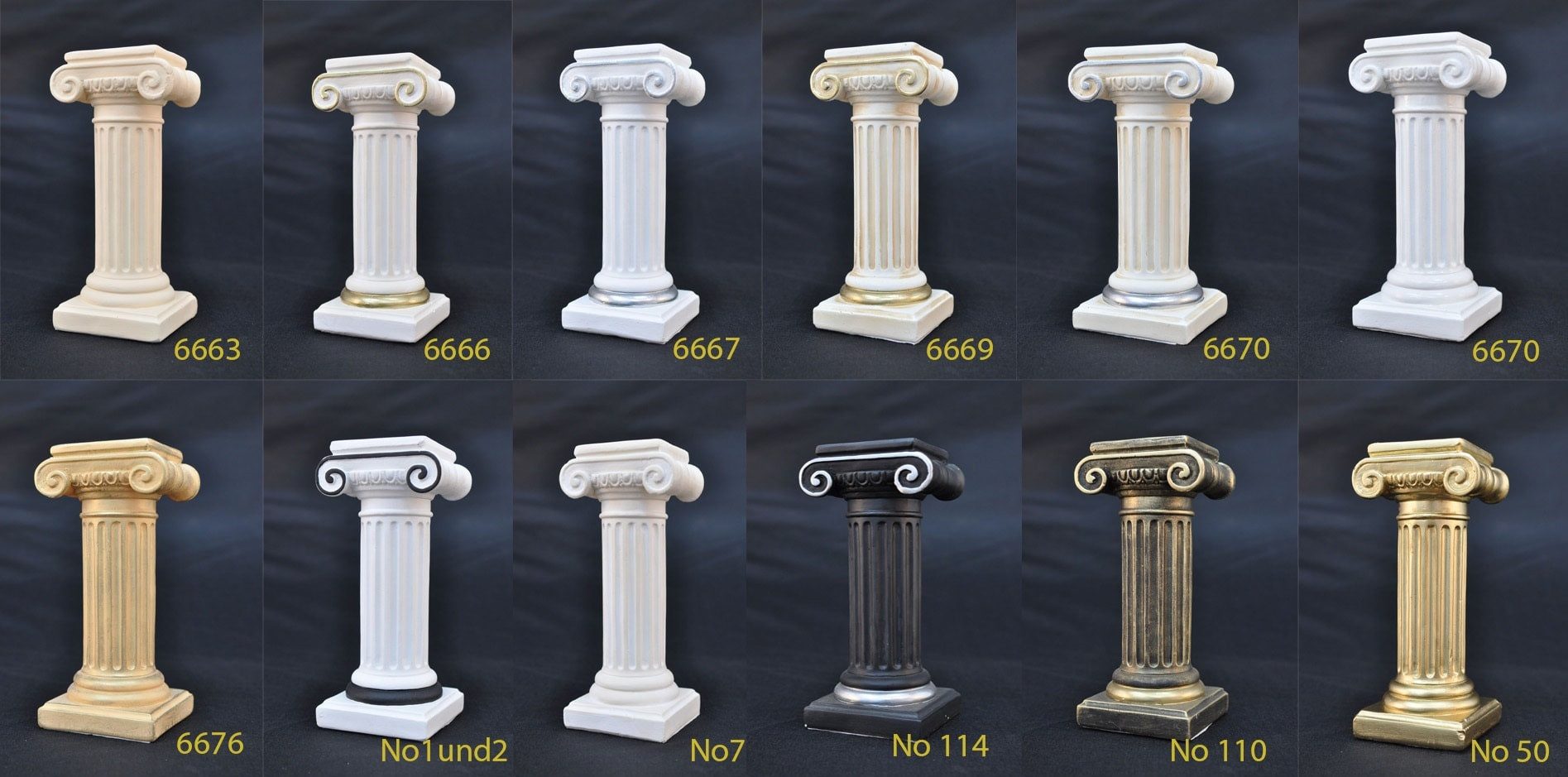 Xlmoebel Dekosäule Römischer Stil Säule für Hotellobby und Restaurant im antiken Design, (Säule mit einem Rohr Material : Kunststoff 275 cm Höhe XXXL), Hergestellt in Europa