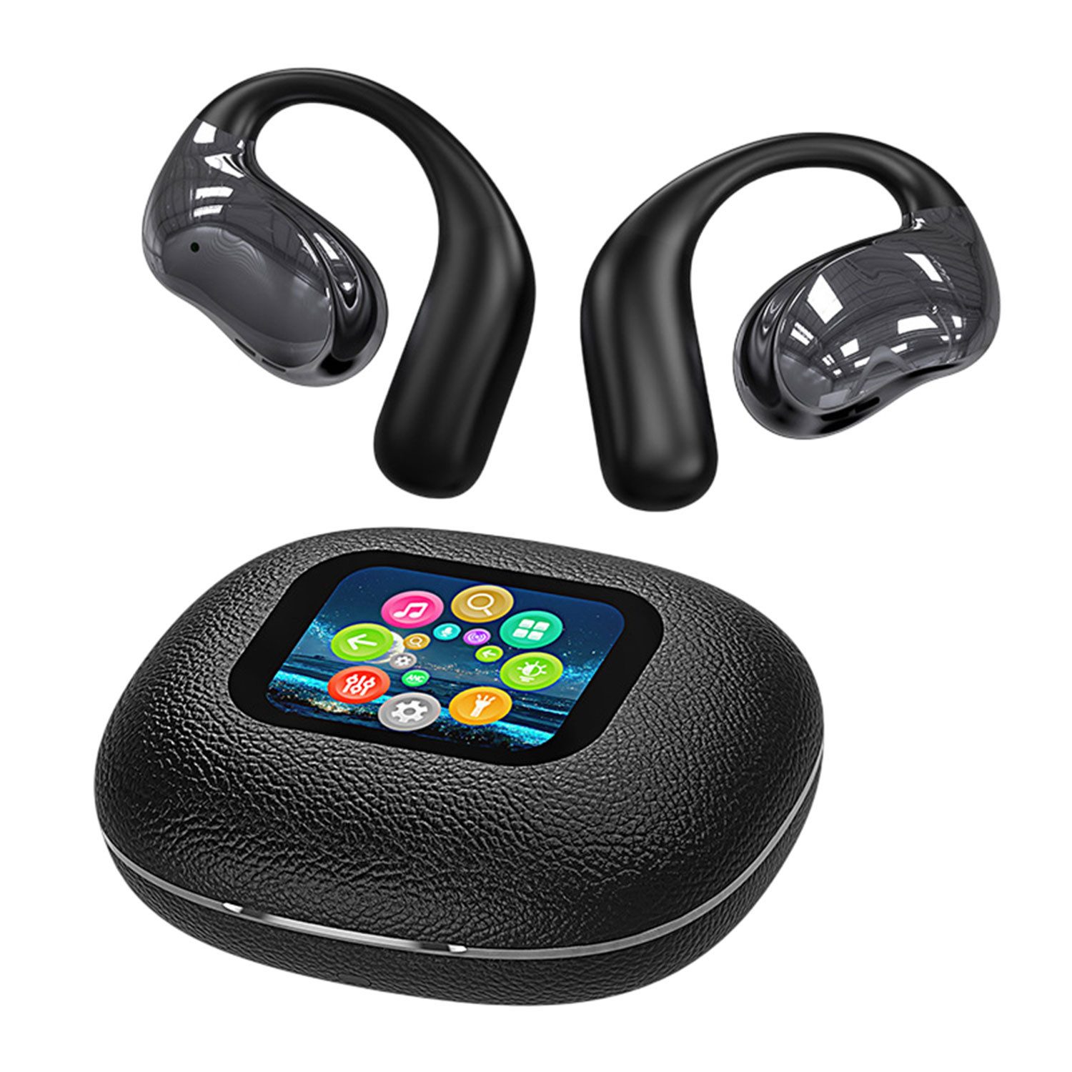 Refttenw Sprachübersetzer Kopfhörer AI Übersetzungskopfhörer mit Bildschirm Bluetooth-Kopfhörer (Bluetooth, 144 Sprachen in Echtzeit)