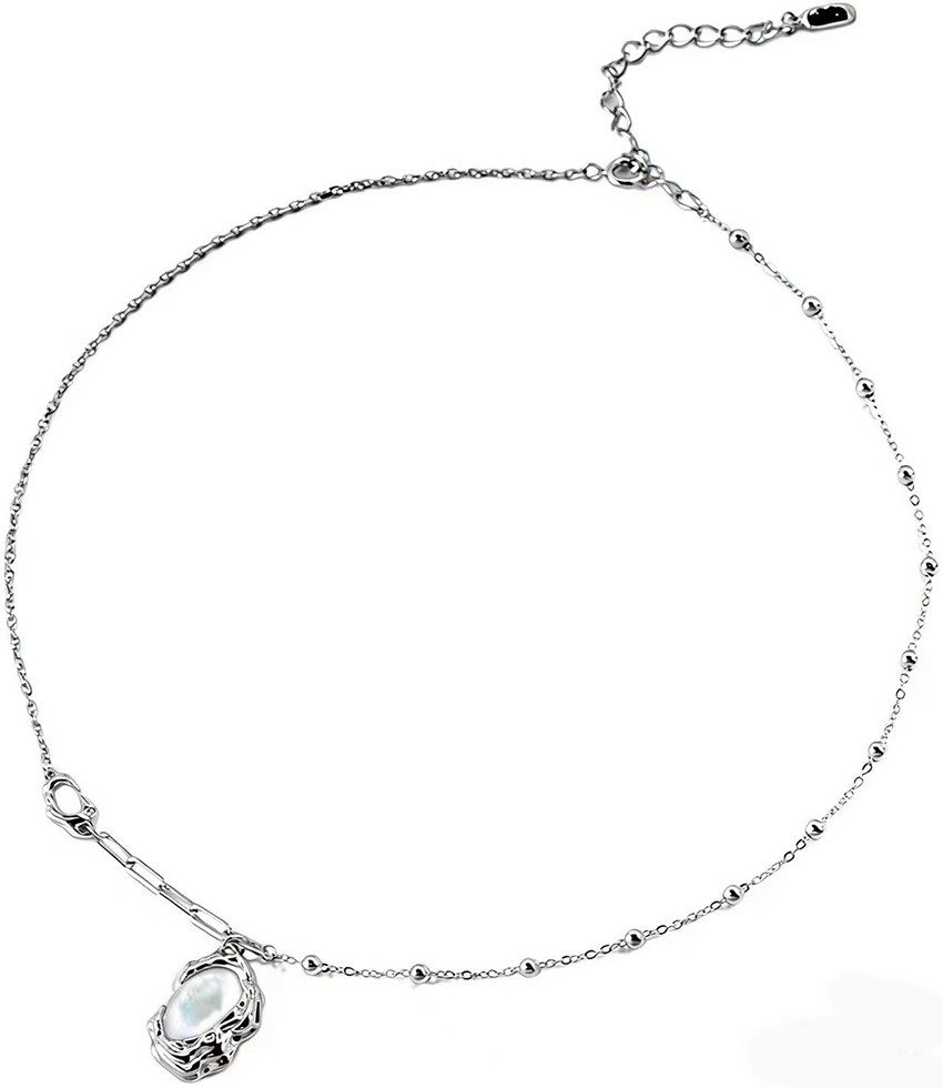 Jumpeak Kette mit Anhänger Halskette damen silber 925, 18K vergoldet, Anhänger kette silber, Geschenk erstkommunion,Geschenk für muttertag, Geschenk für frau
