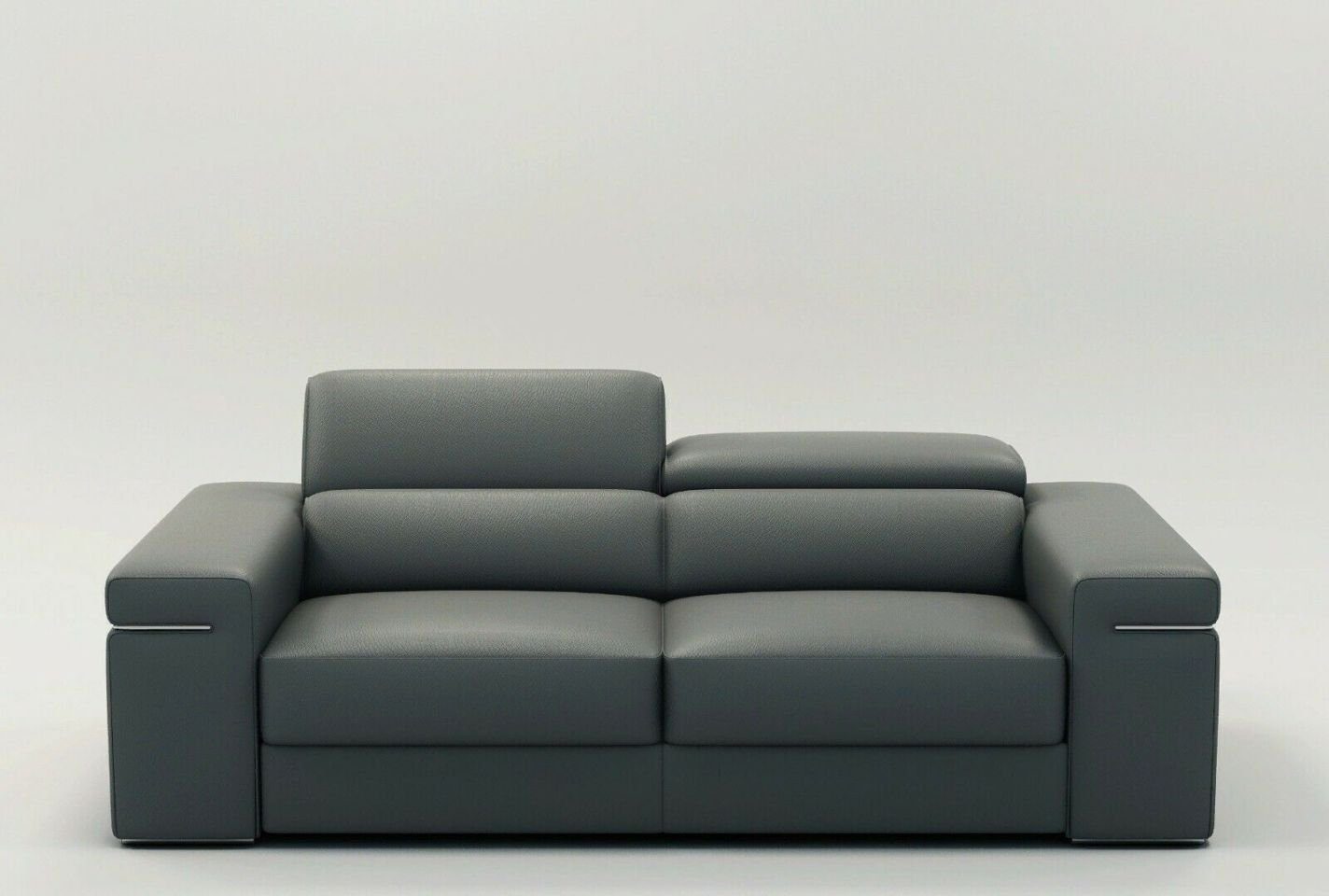 JVmoebel Sofa Graue Couch Polser Sitz 3 Sitzer XXL Big Sofas Couchen Leder, Made in Europe
