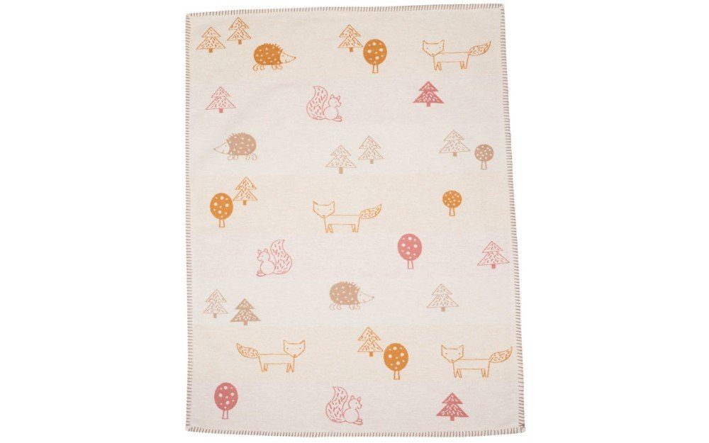 Kinderdecke Fussenegger LENA Babydecke "Waldtiere" 6906, DAVID FUSSENEGGER, Baumwolle