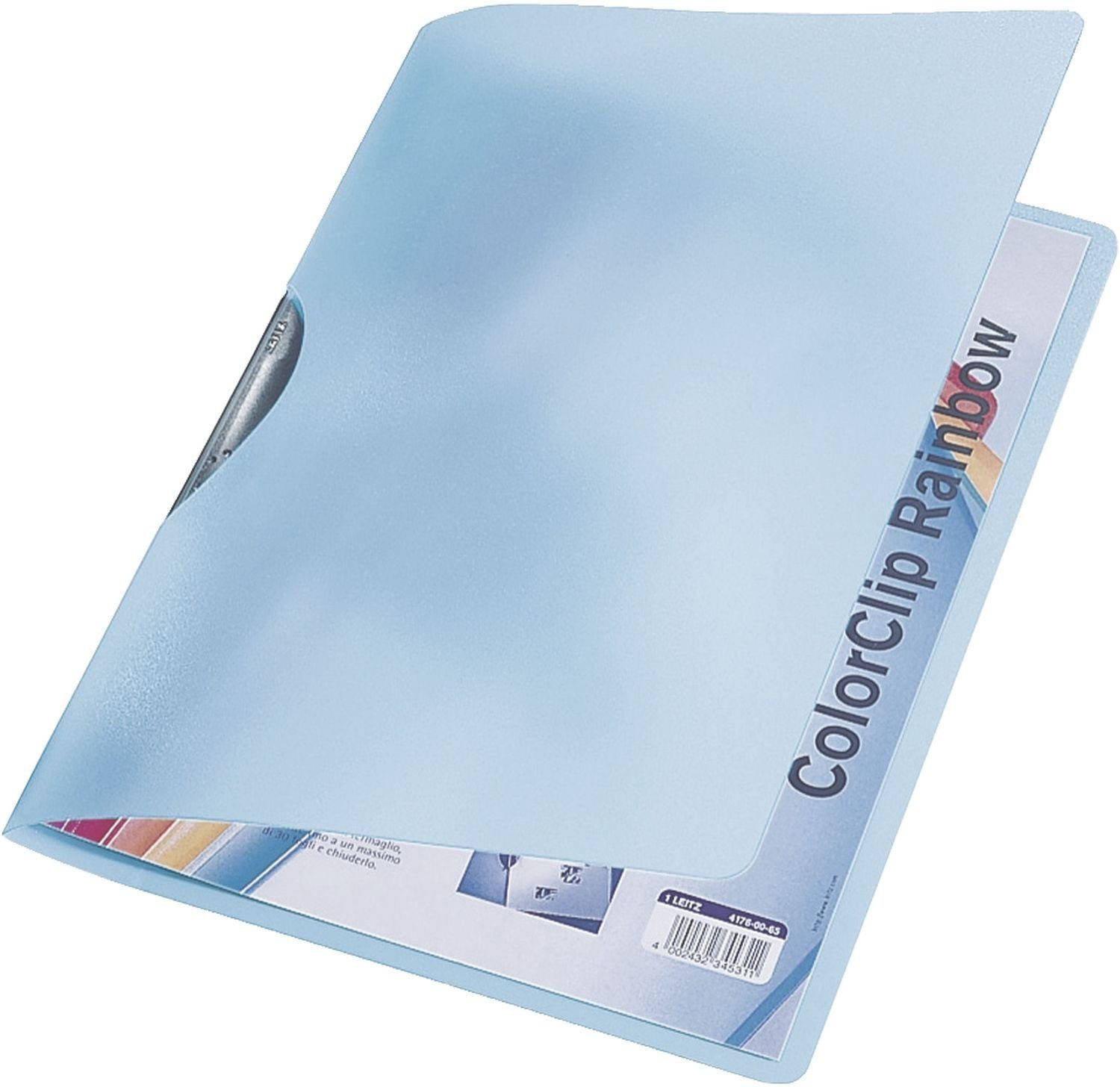 Lot De 6 Chemises Leitz ColorClip Magic - Couleurs Assorties, Capacité 30 Feuilles, 500 Microns