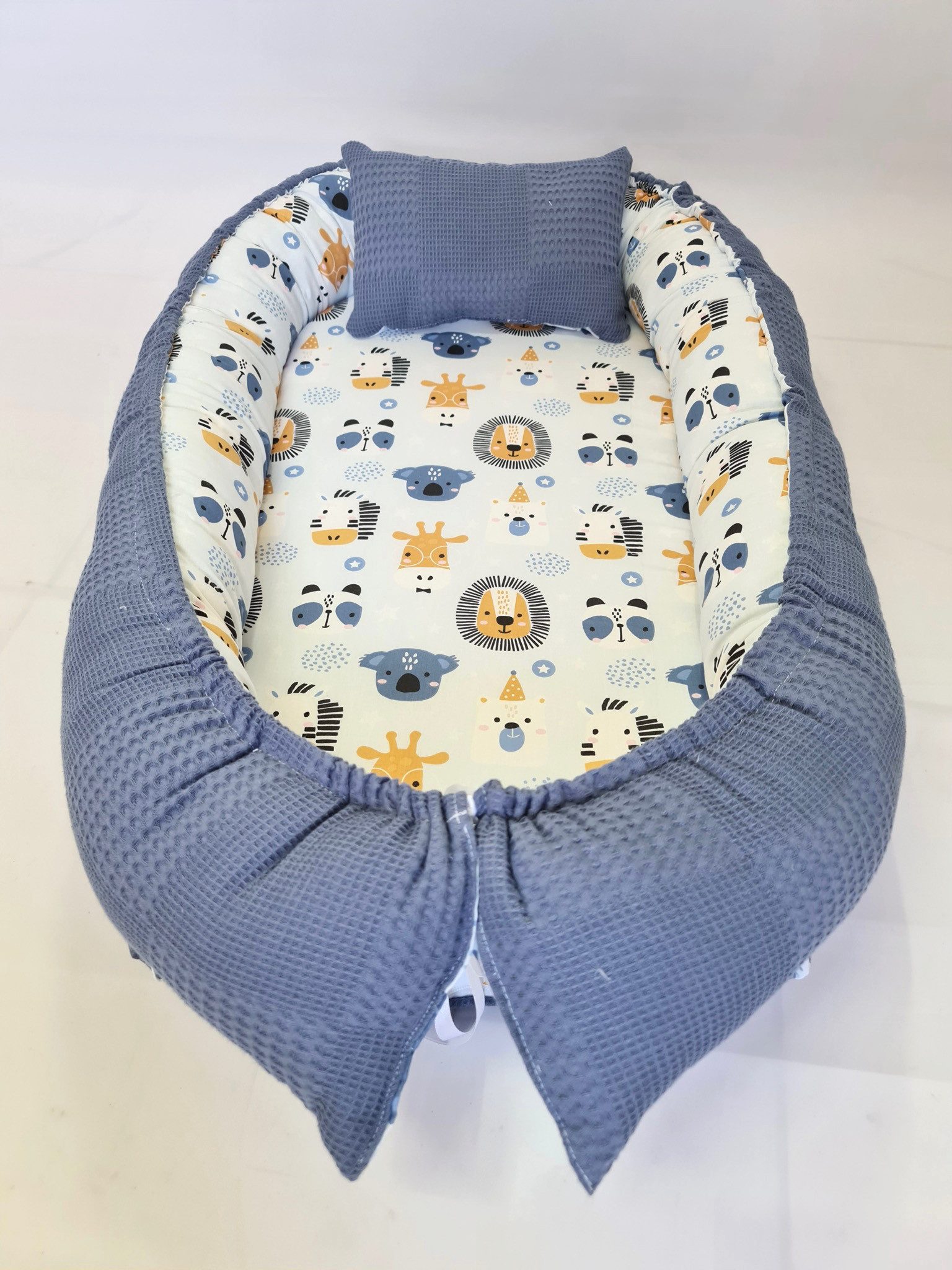 Baby Fancyroom Bettnestchen Babynest mit XL Liegefläche dicke Matratze 100% Baumwolle Babynestchen, (Babycocoon Reisebett Nestchen Kuschelnest, Neugeborene Erstausstattung), XL Liegefläche
