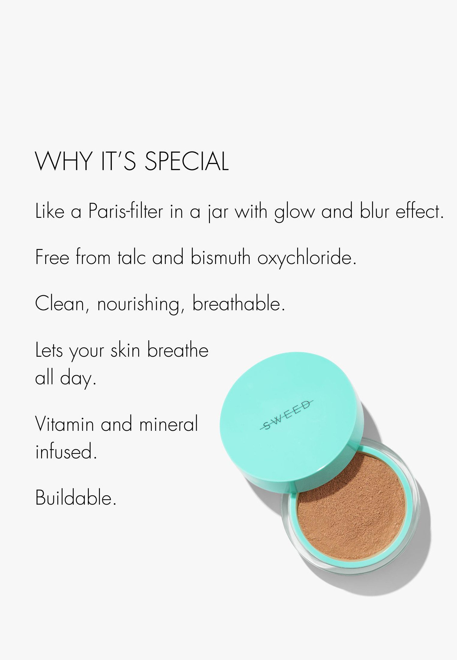 Sweed Puder Sweed Gesichtspuder Miracle Powder Mini