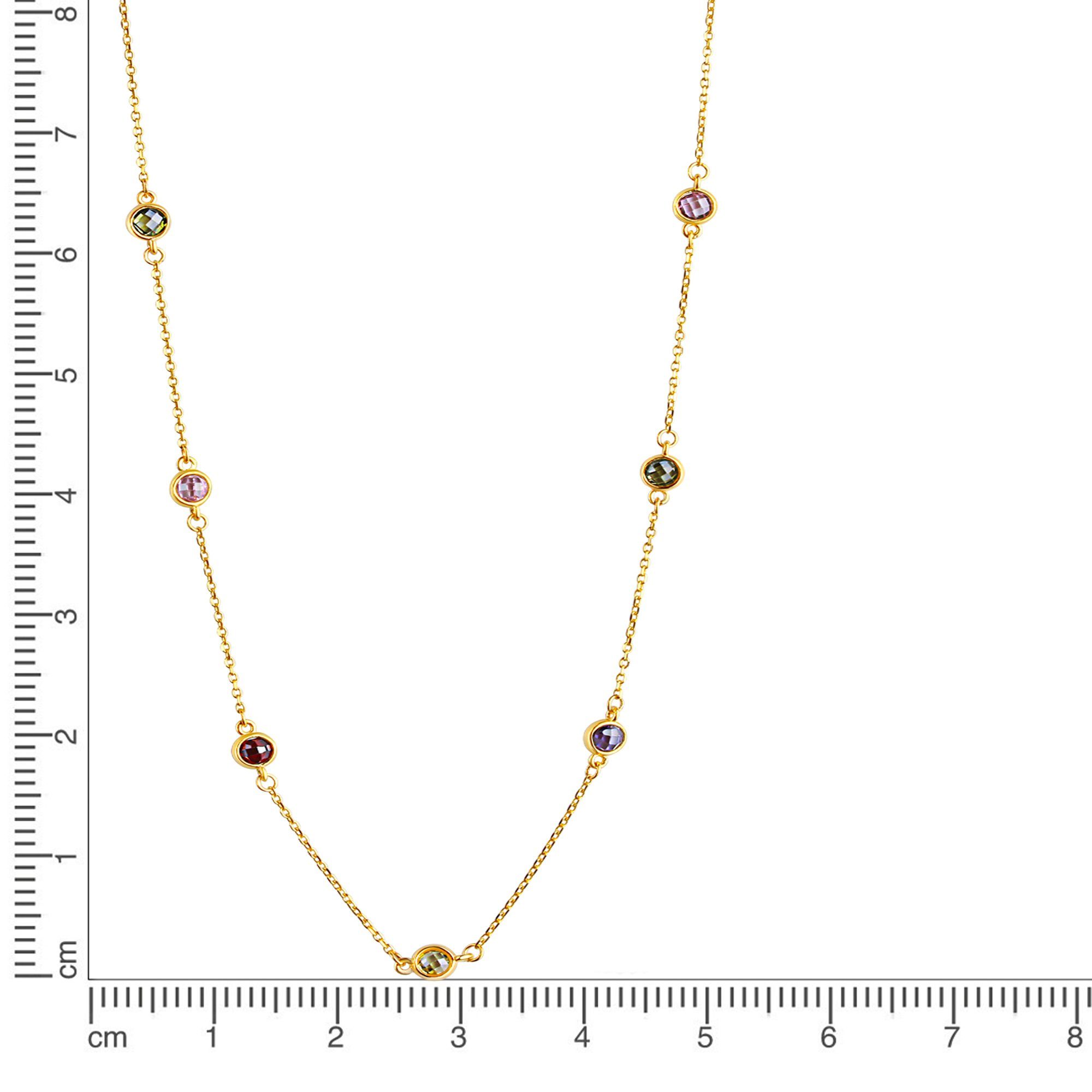 CELESTA Kette mit Anhänger 375 Gelbgold mit Zirkonia bunt günstig online kaufen
