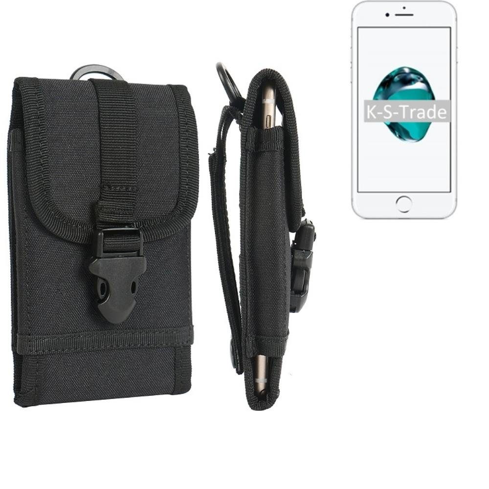 K-S-Trade Handyhülle für Apple iPhone 7, Handyhülle Gürteltasche Holster  Handytasche Gürtel Tasche
