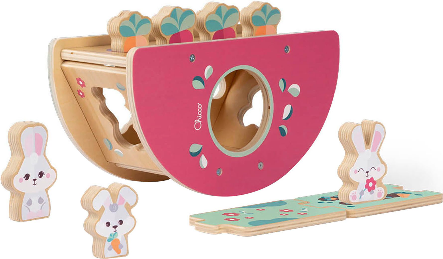 Chicco Steckspielzeug My Wood Friendy - Der Hasenhügel