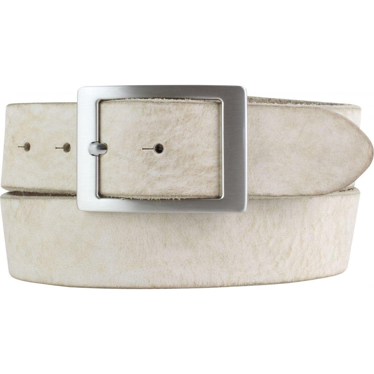 BELTINGER Ledergürtel Herren-Gürtel aus weichem Vollrindleder mit Doppel-Schnalle Vintage-Lo (1-St)