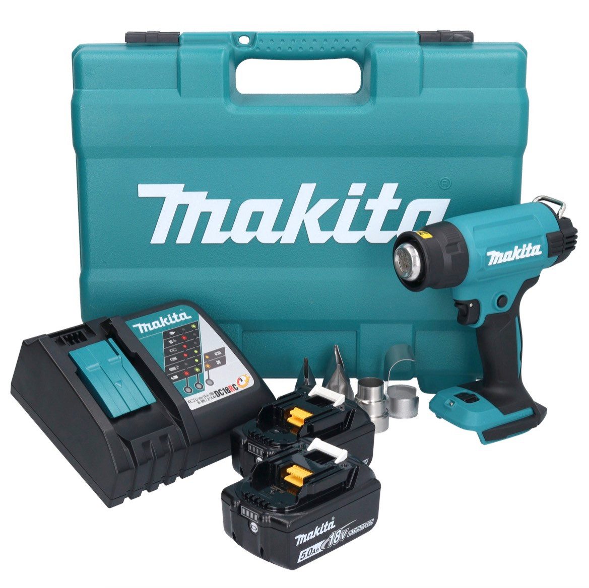 Makita Akku-Heißluftgebläse DHG 181 RTK Akku Heißluftgebläse 18 V 150